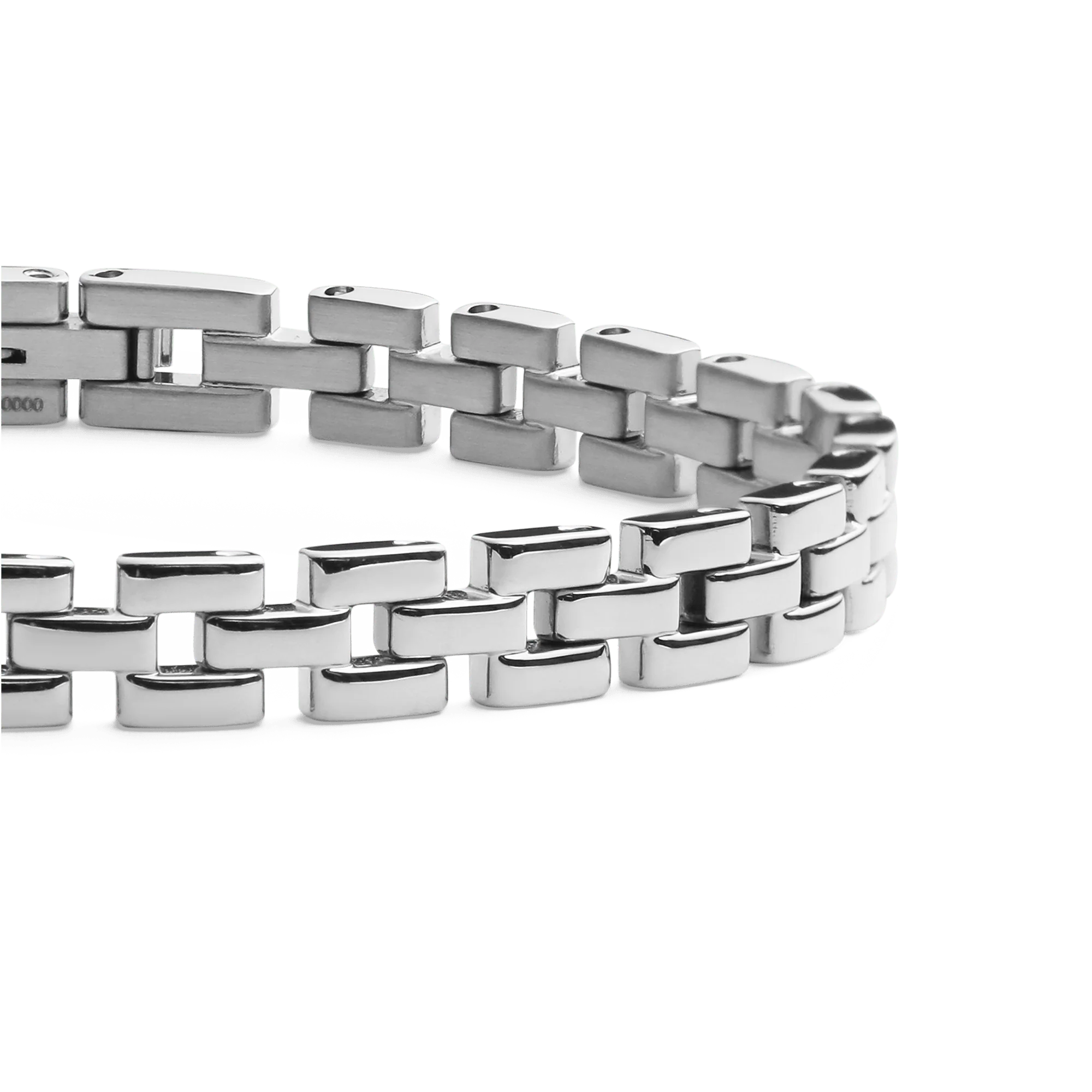 3-Link Bracelet Silver - Image 3