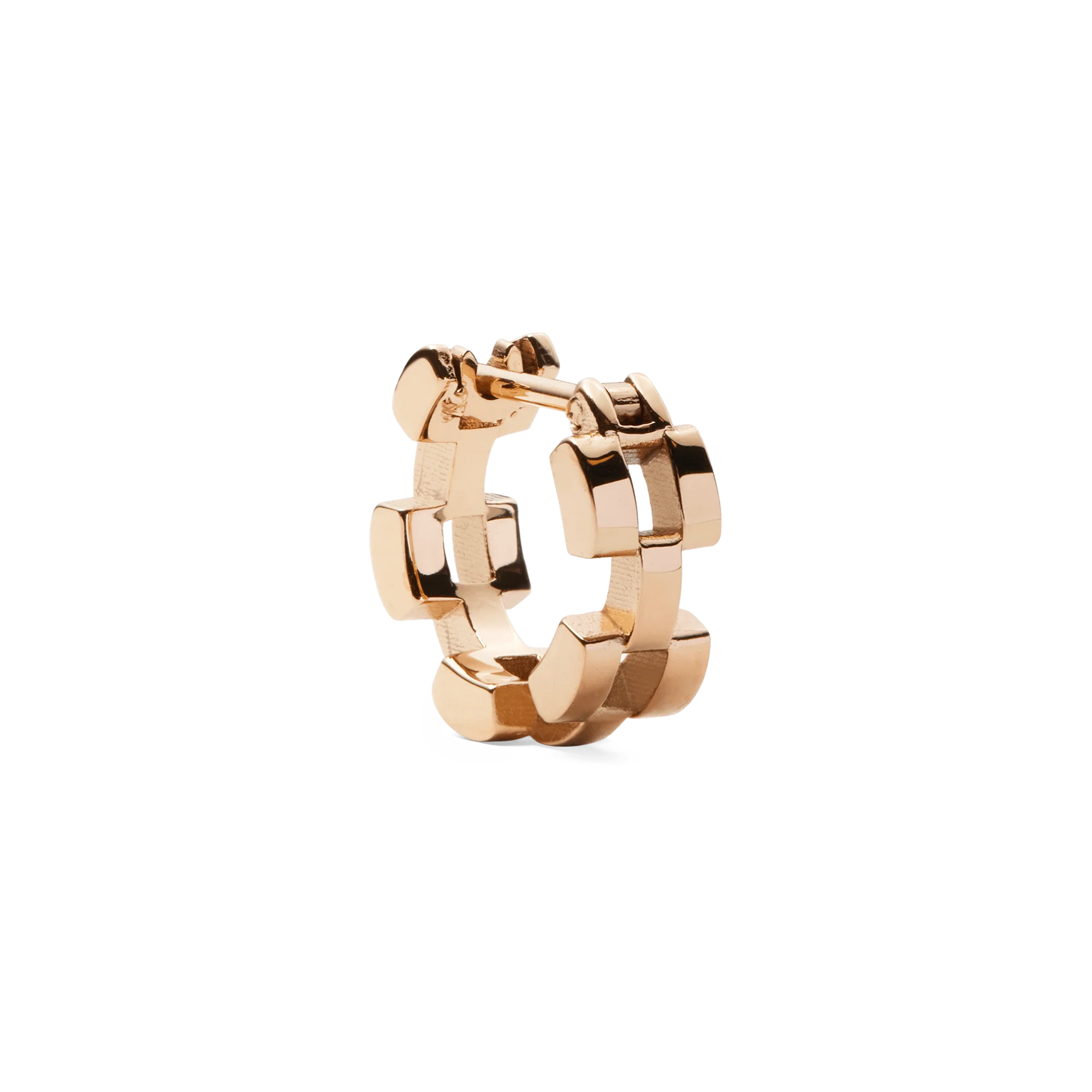 3-Link Earrings Rose Gold - Image 3