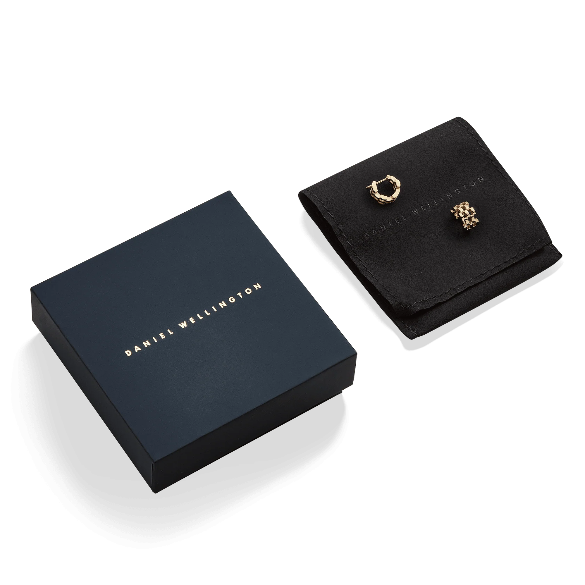 5-Link Earrings Gold - Image 5