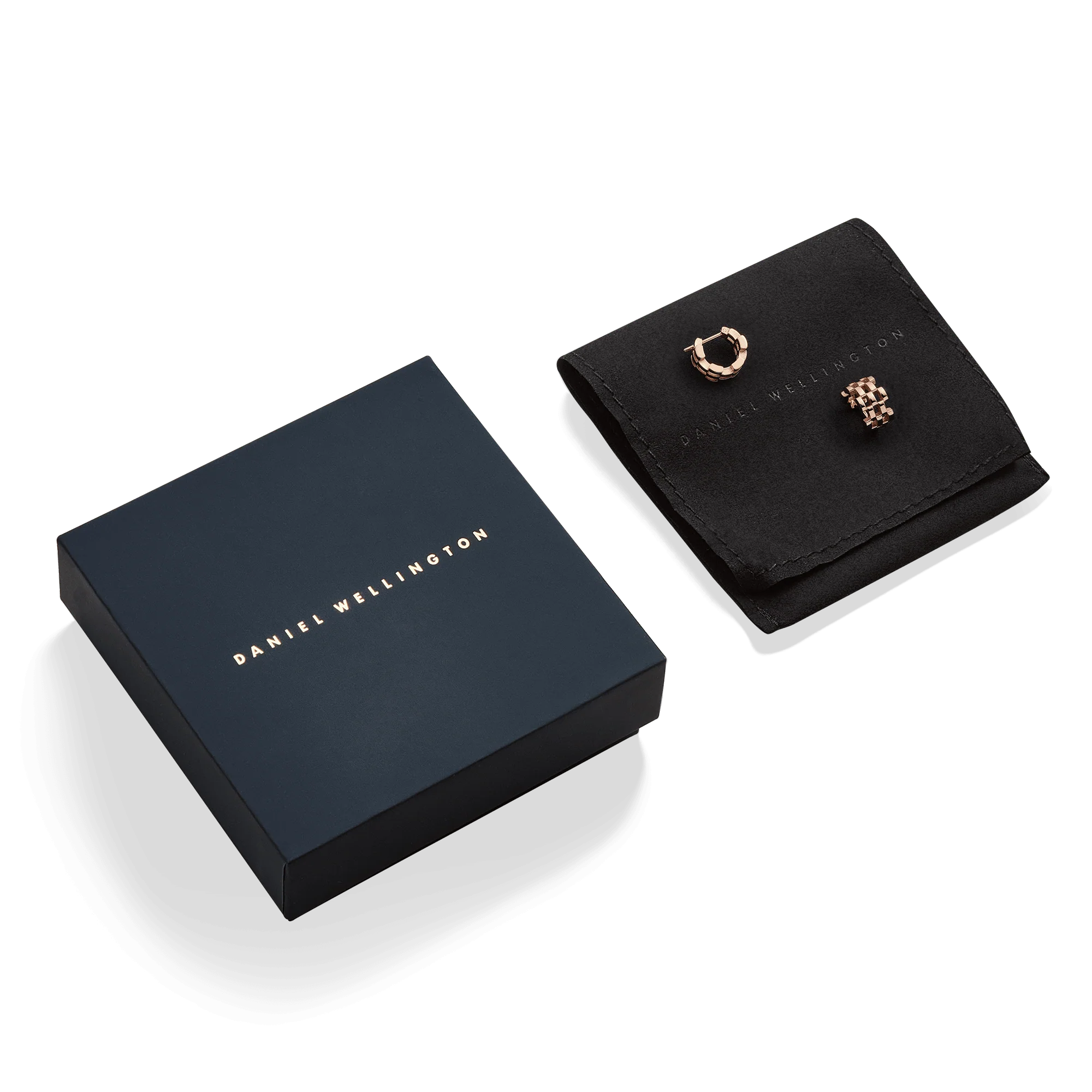 5-Link Earrings Rose Gold - Image 5