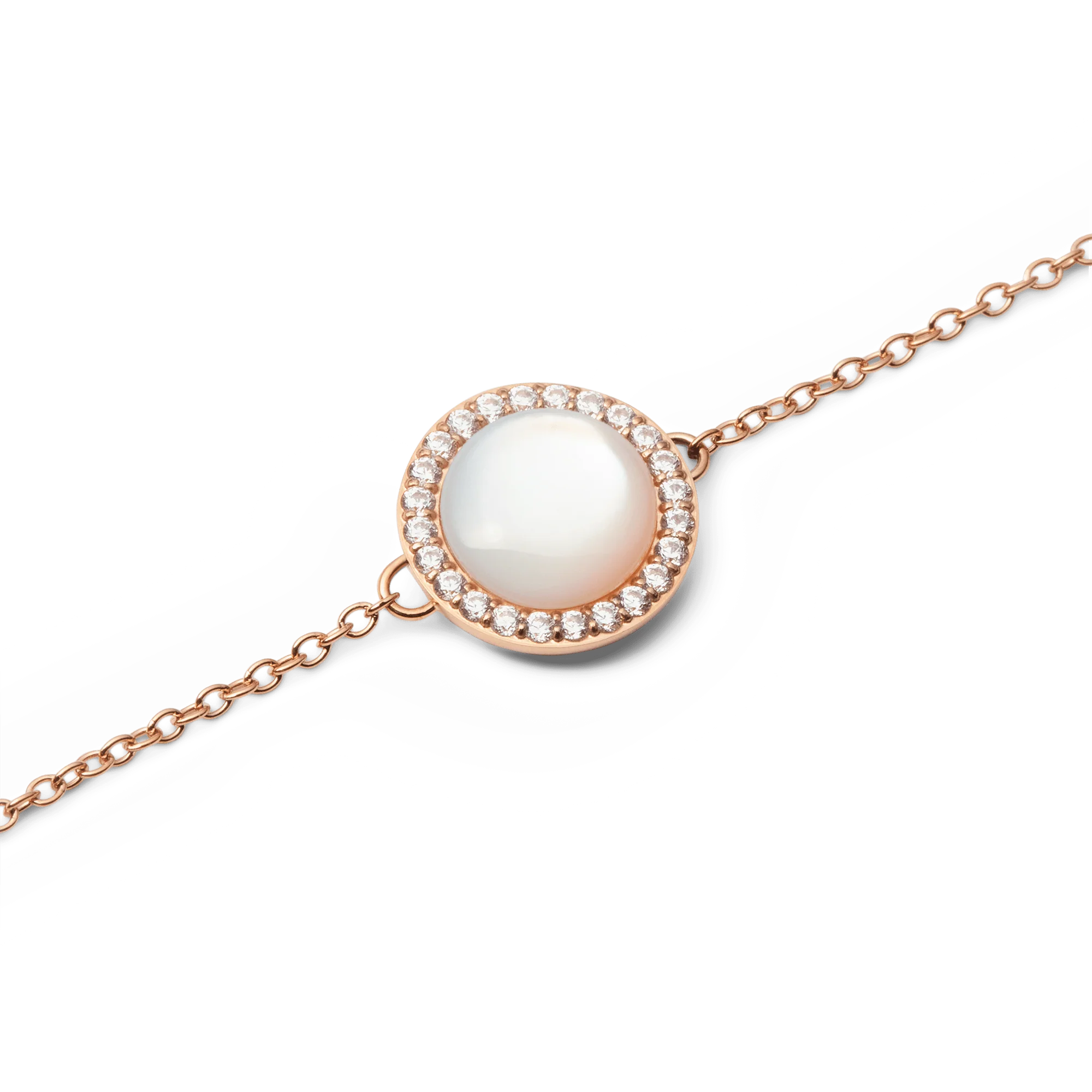 Audrey Bracelet Mother of Pearl Rose Gold - Image 3