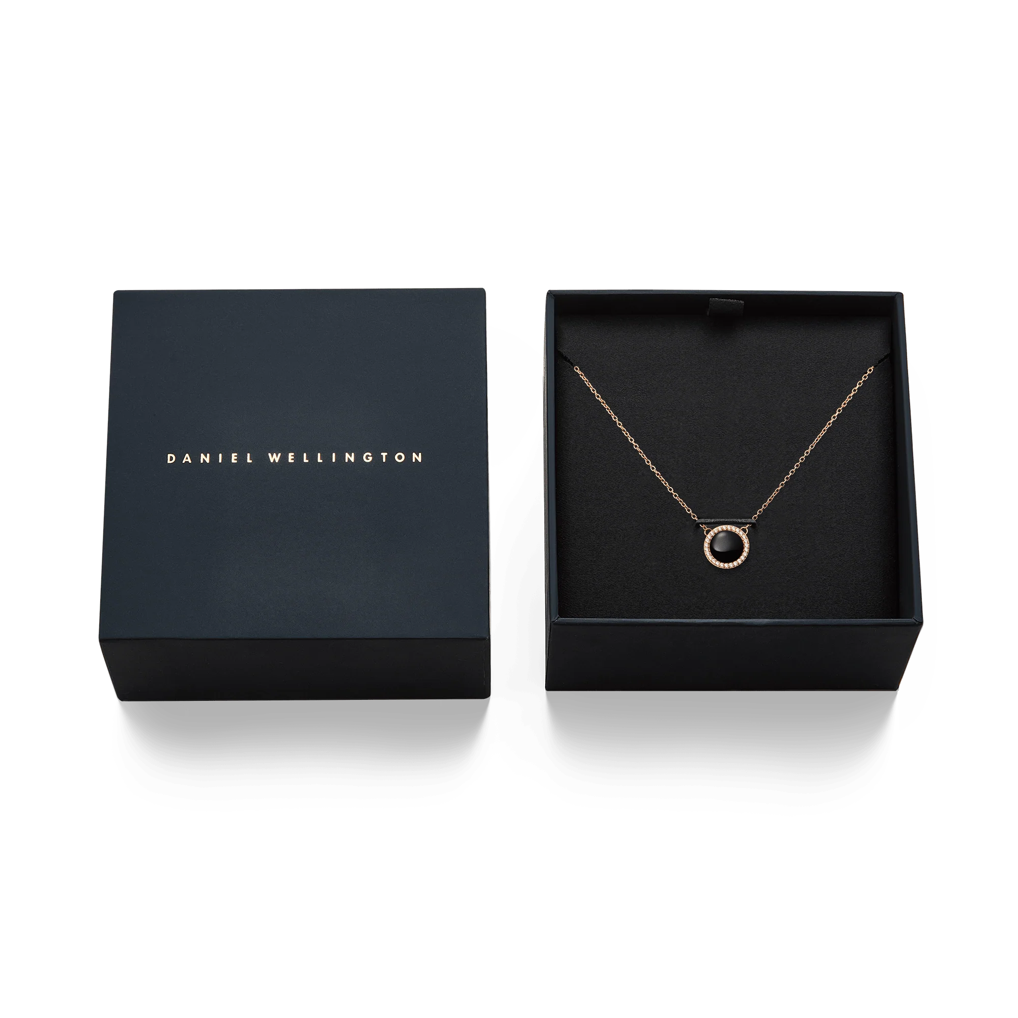 Audrey Necklace Black Agathe Rose Gold - Image 5