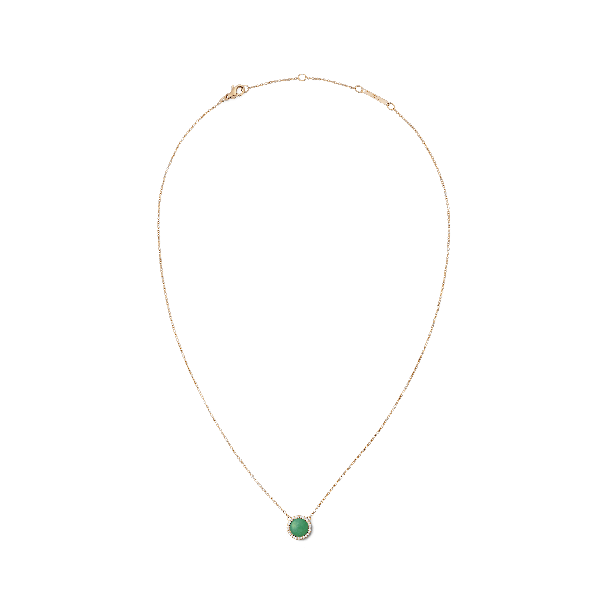 Audrey Necklace Jade Rose Gold - Image 3