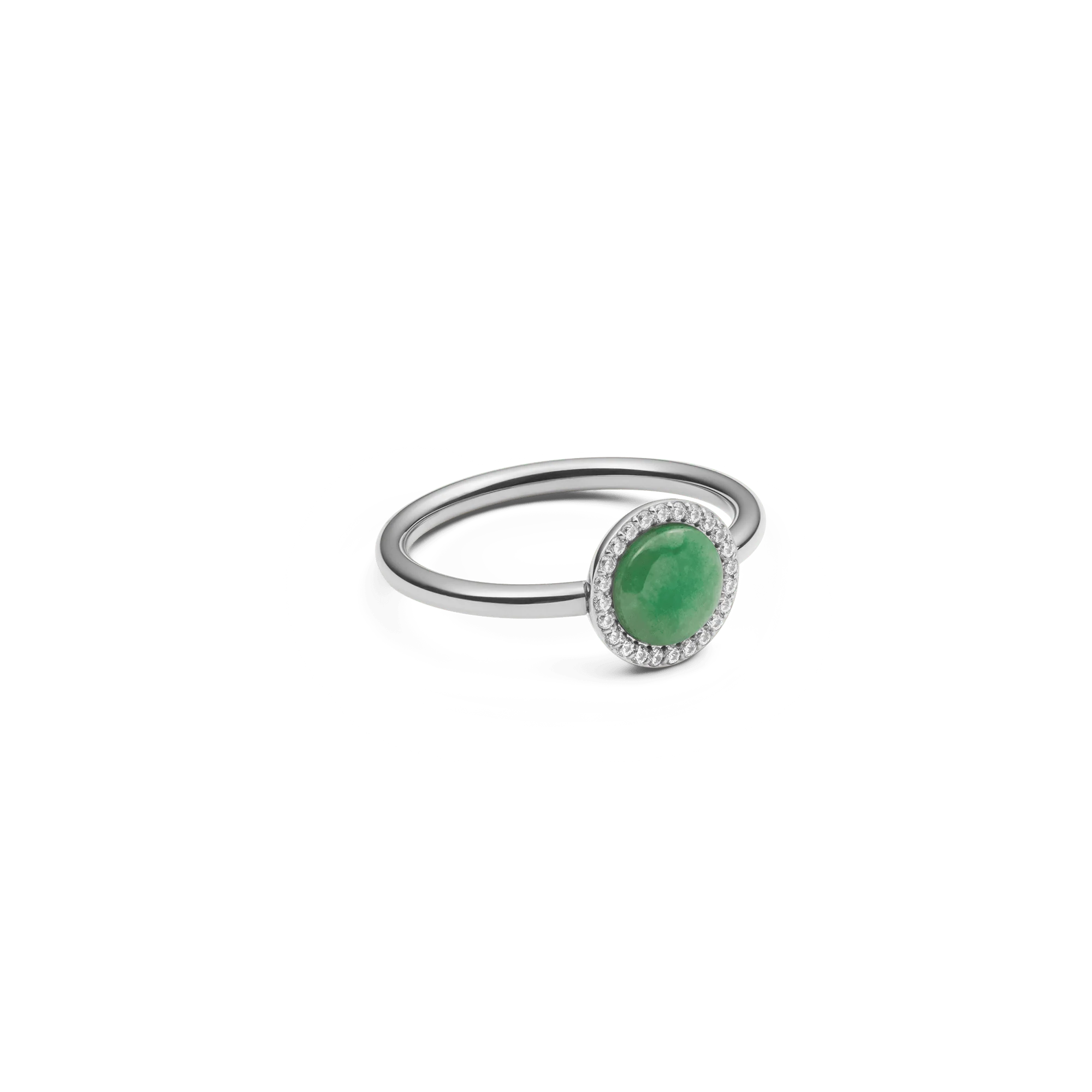 Audrey Ring Jade Silver - Image 3