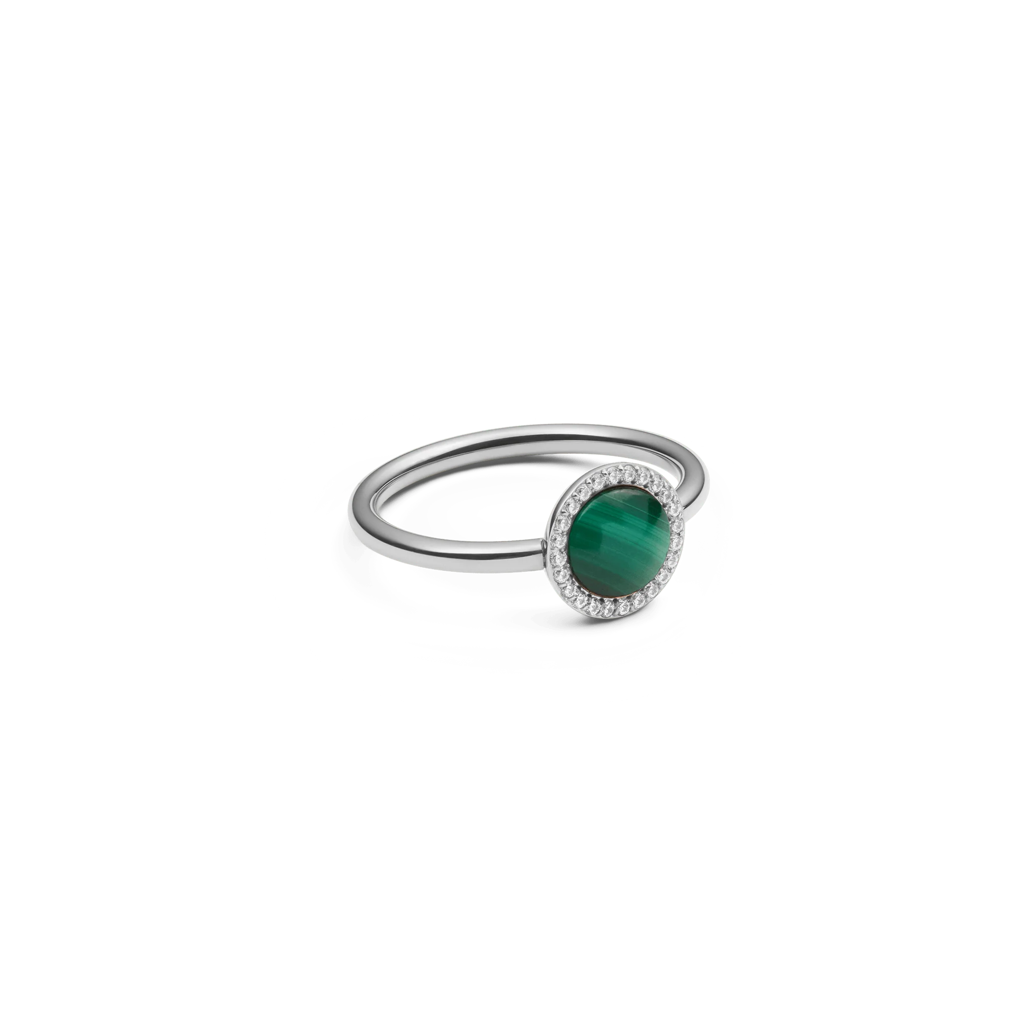 Audrey Ring Malachite Silver - Image 3