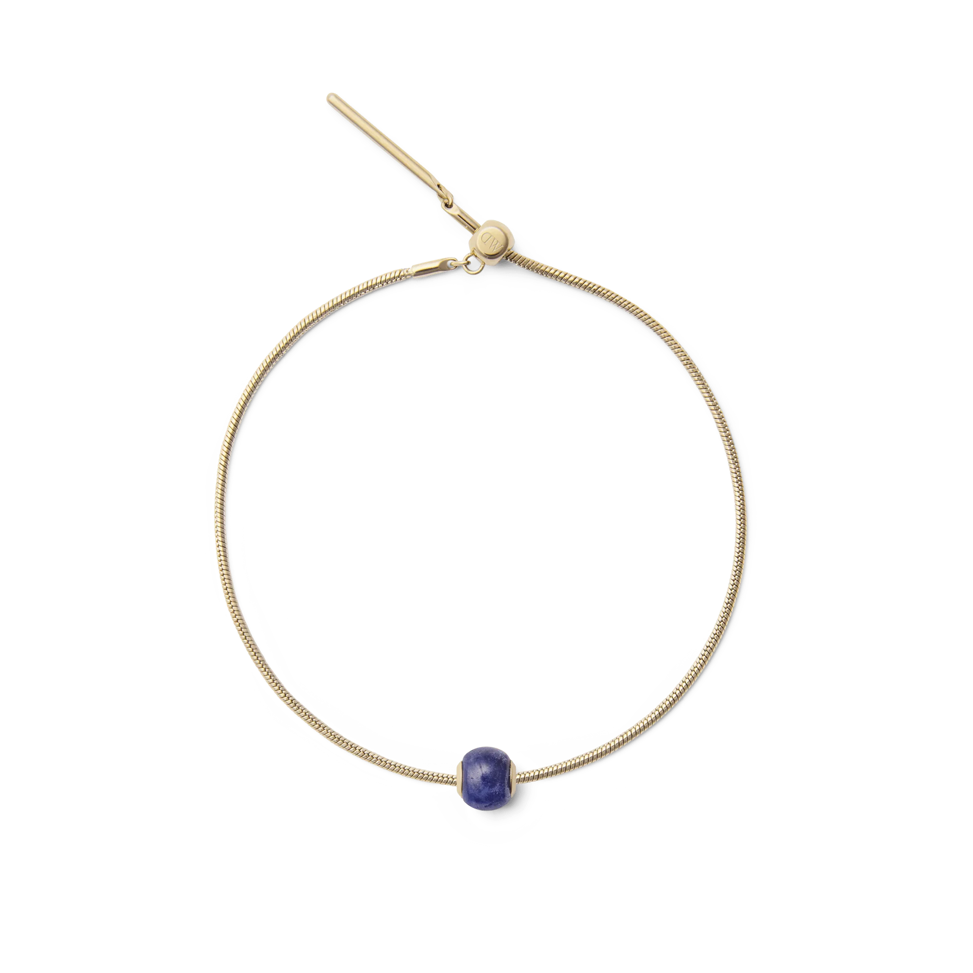 Blue Spot Orb Gold Charm - Image 4