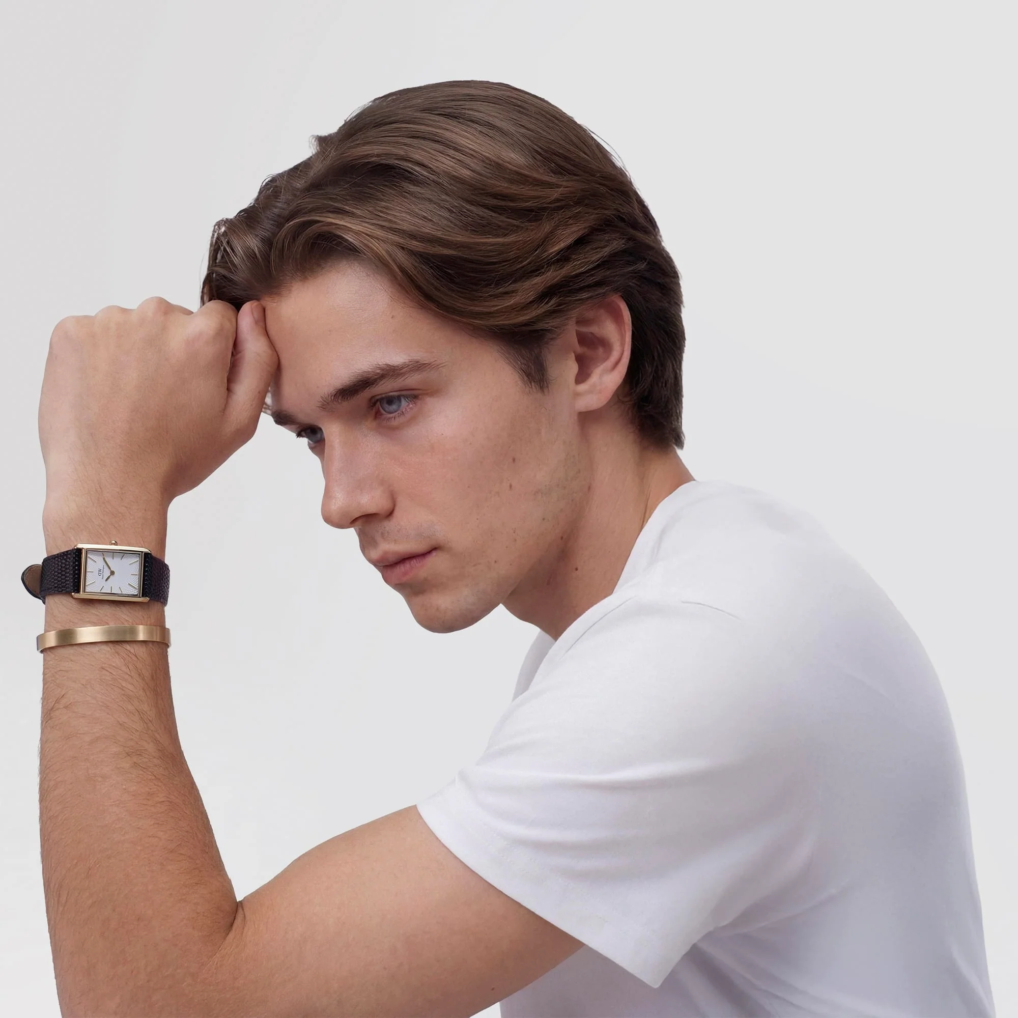 Line Cuff Brushed Gold - Image 2