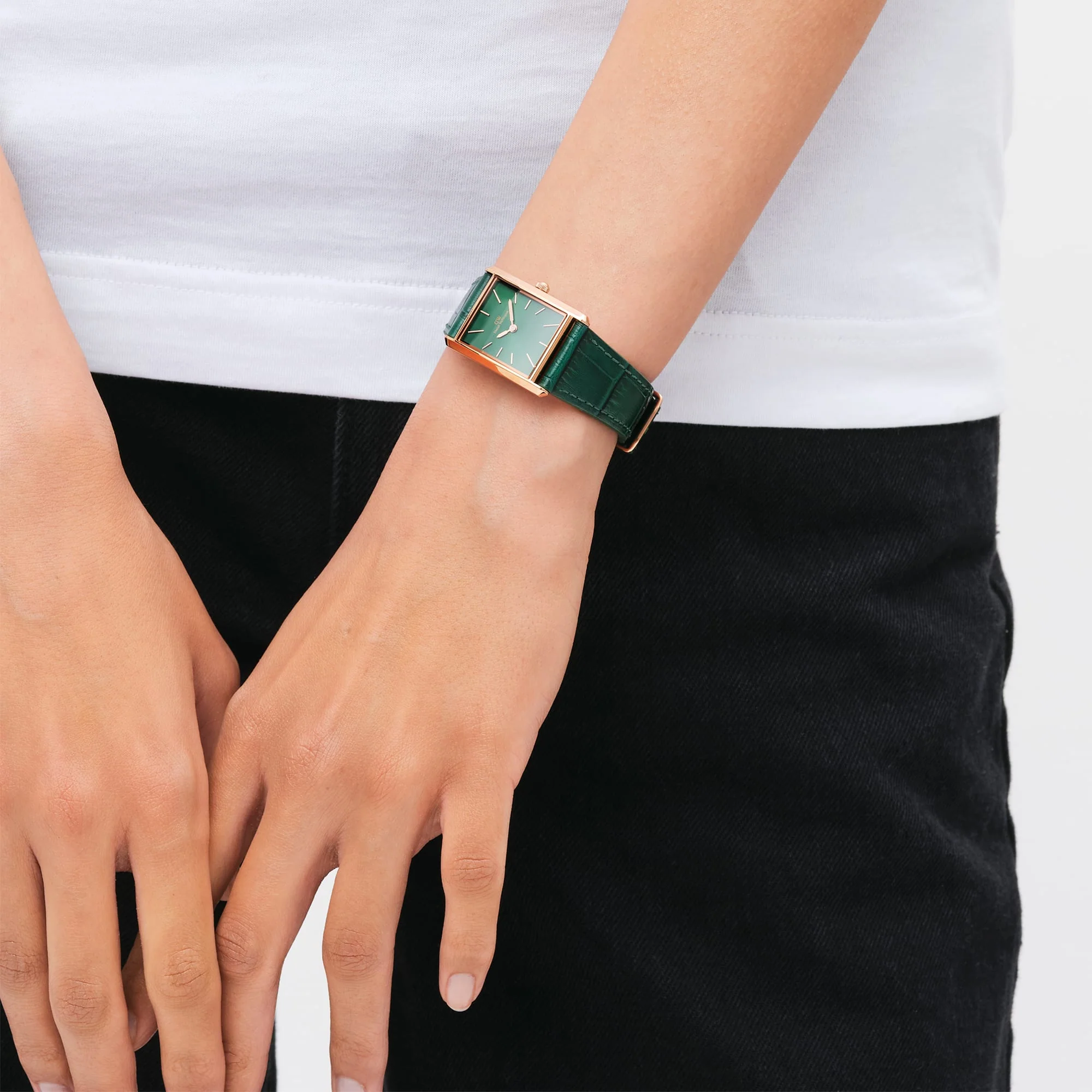 Bound Crocodile Emerald Sunray Rose Gold - Image 2