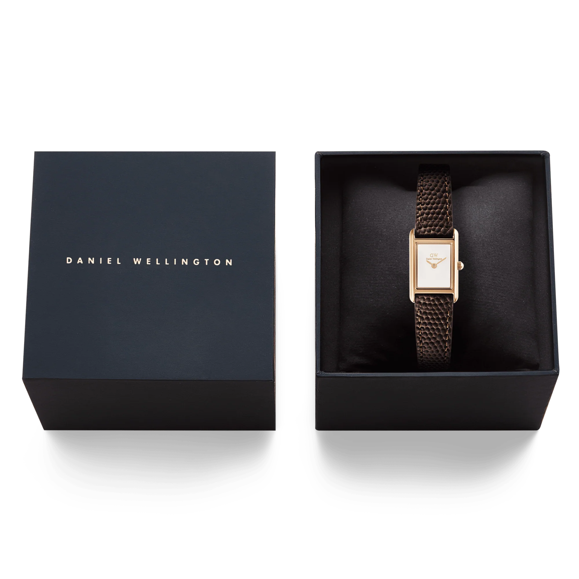Bound Mini Dark Brown Lizard Rose Gold - Image 6