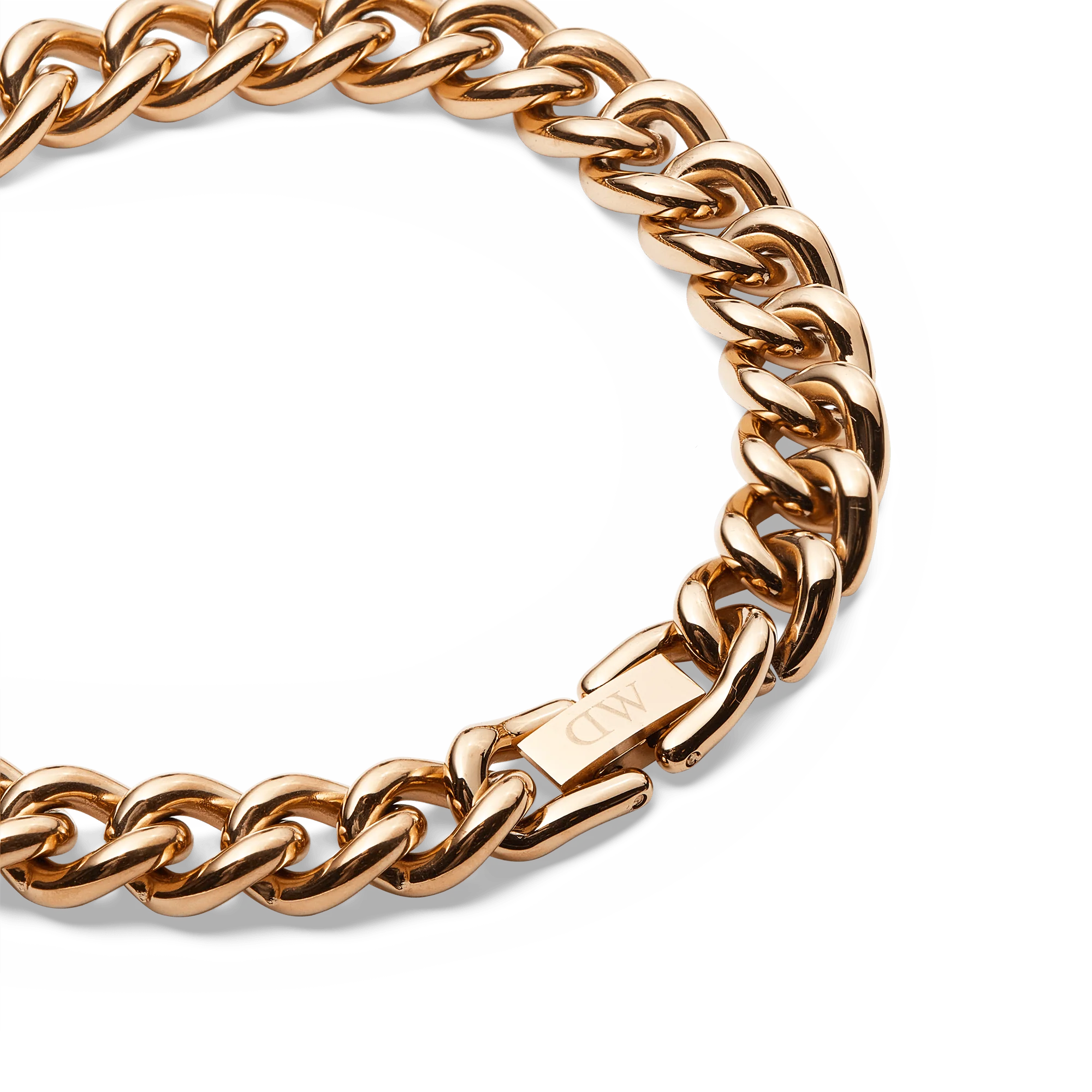 Chunky Chain Bracelet Rose Gold - Image 4