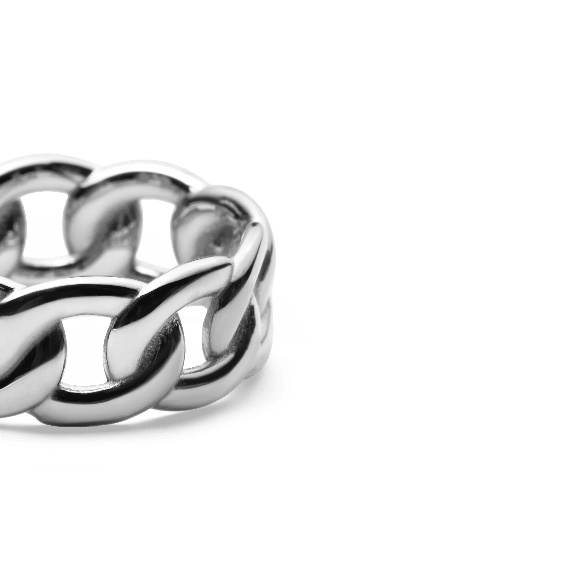 Chunky Chain Ring Silver - Image 3
