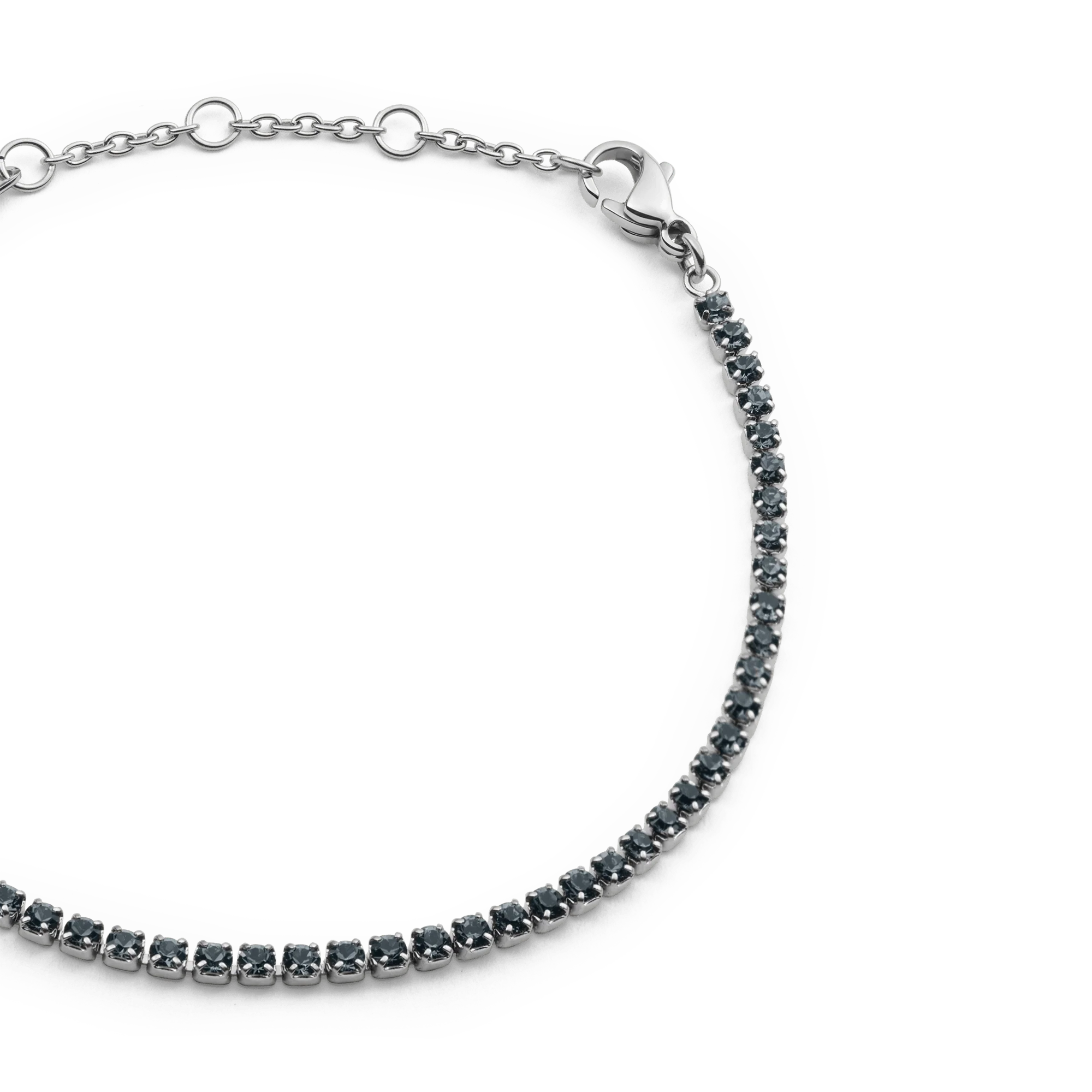 Classic Tennis Bracelet Nightfall Silver - Image 3