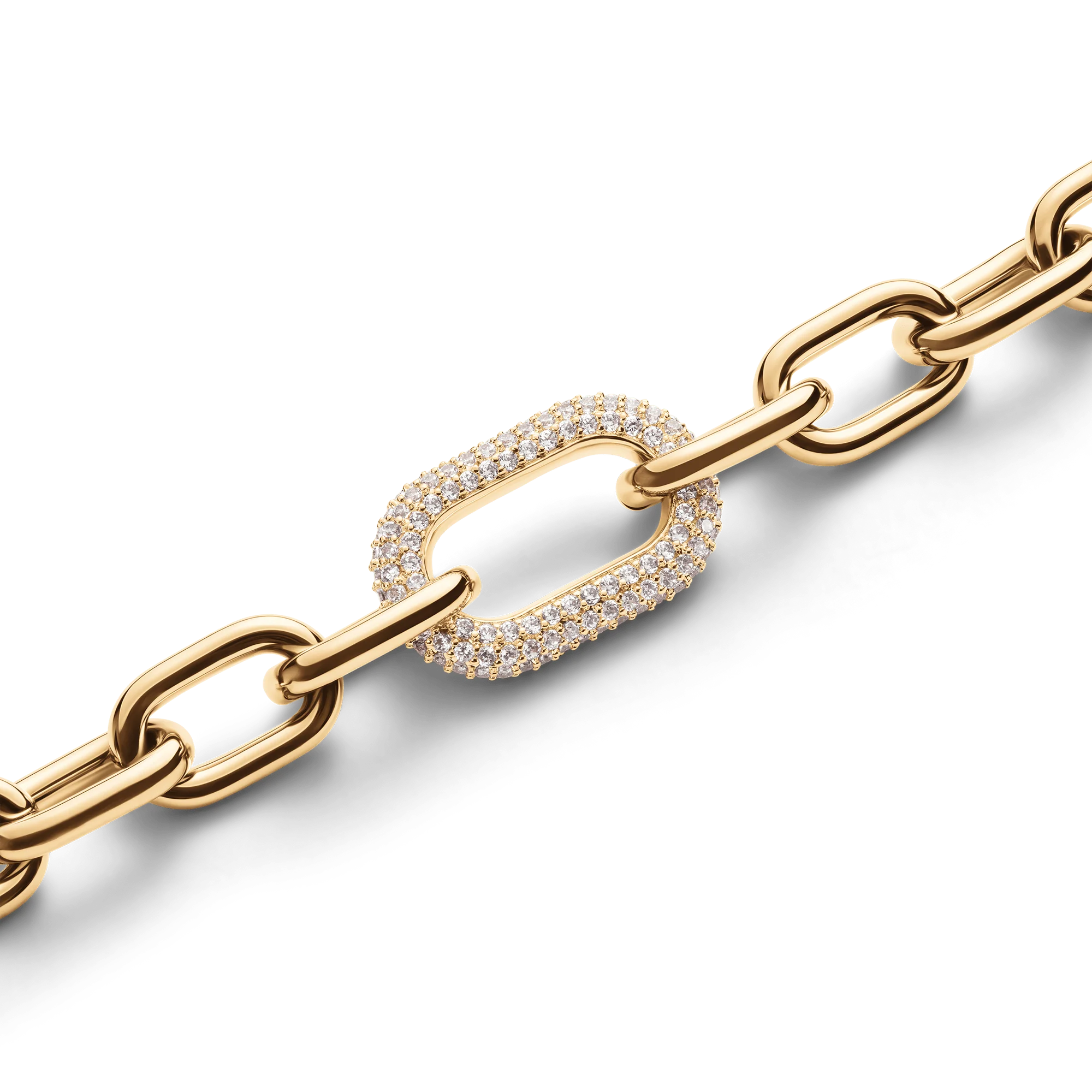 Crystal Link Bracelet Gold - Image 3