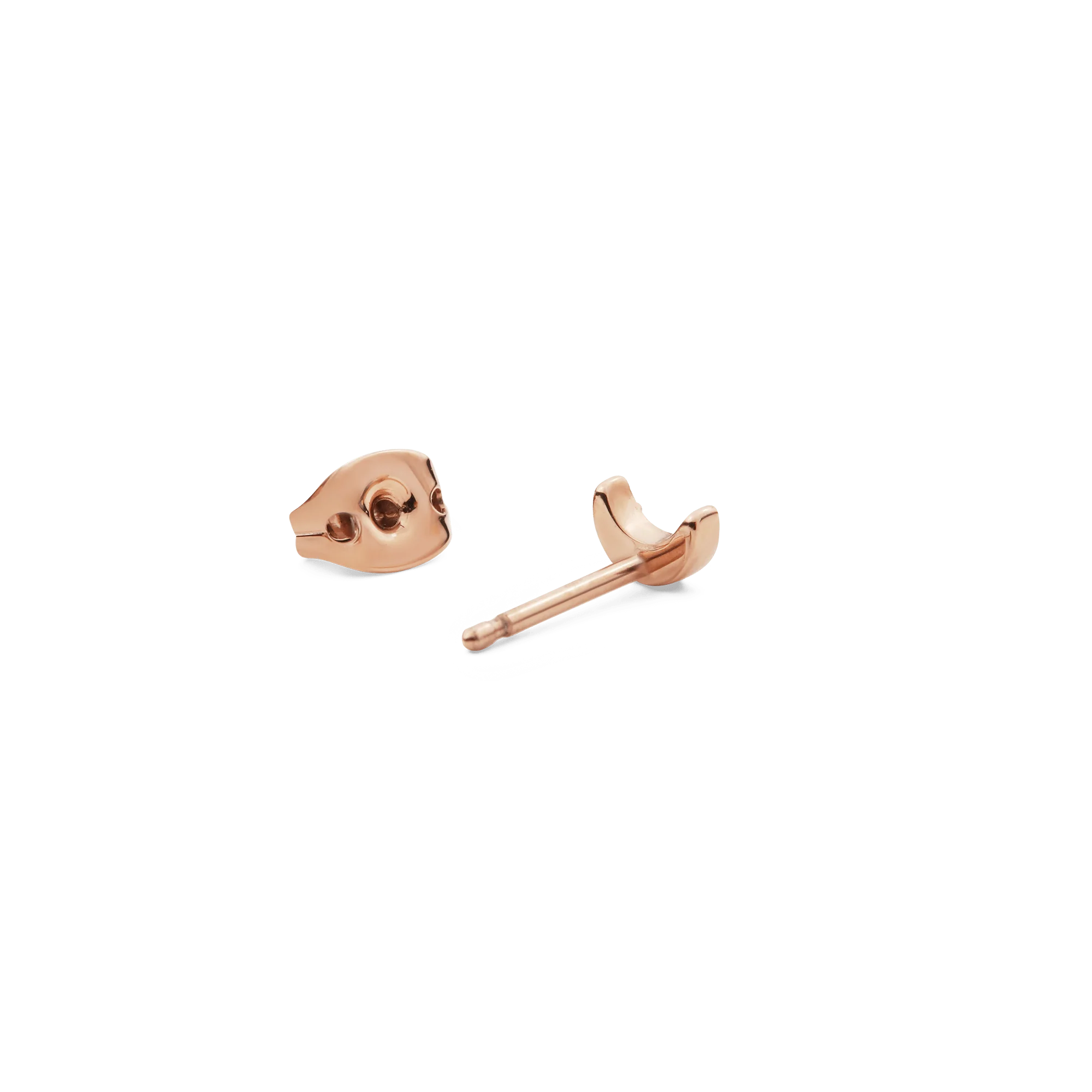 Crystal Moon Stud Rose Gold - Image 4