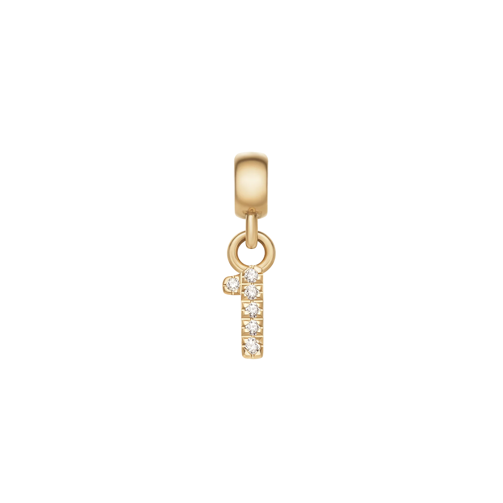 Crystal Number Charm Gold - Image 2
