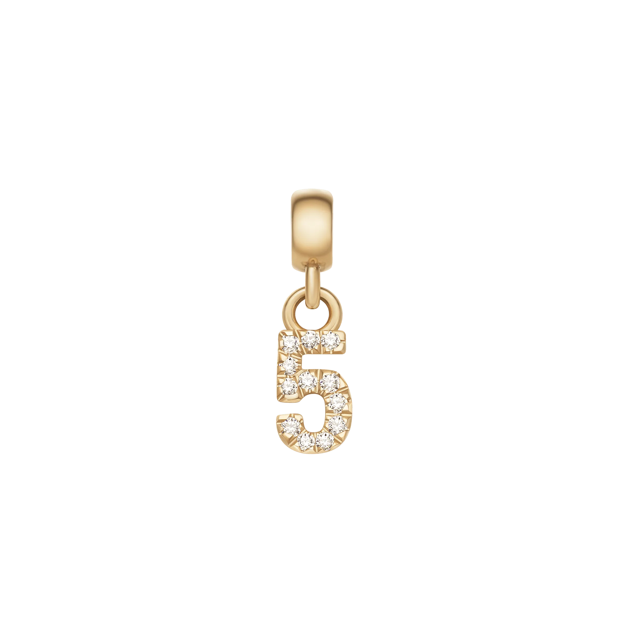 Crystal Number Charm Gold - Image 6