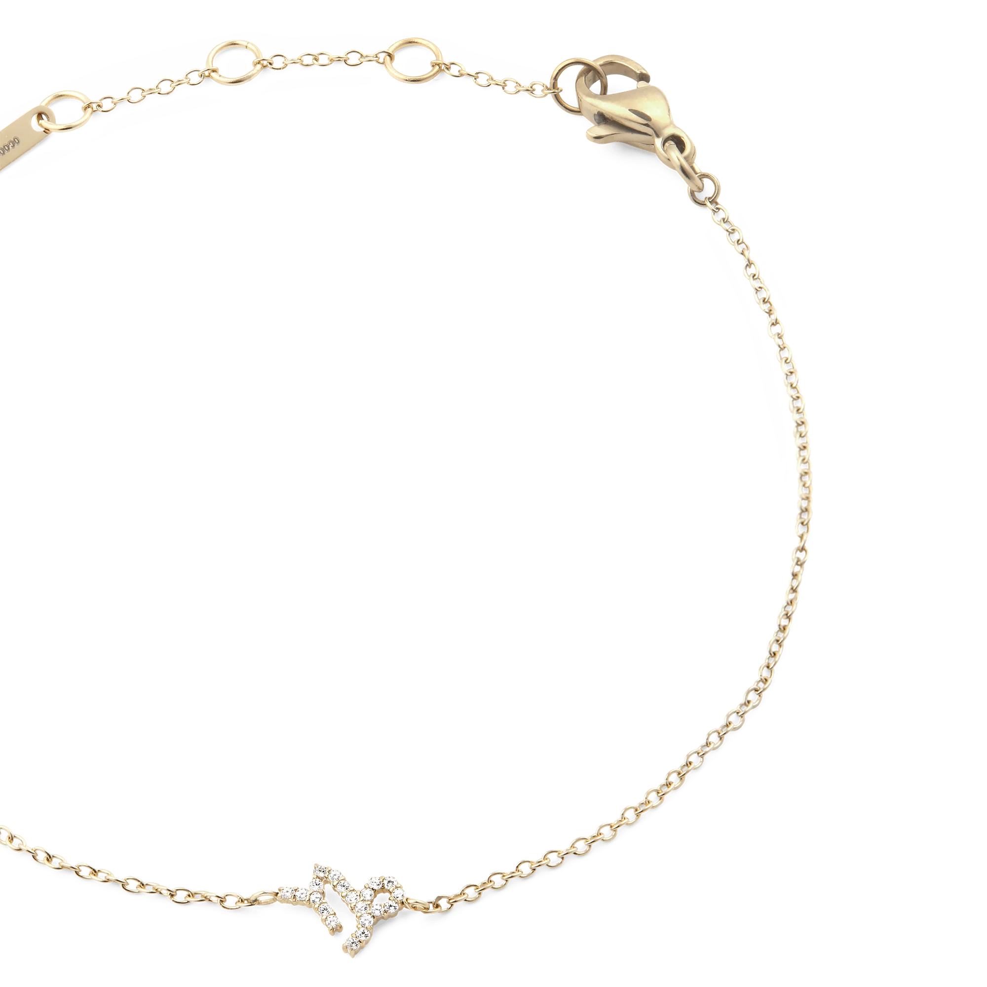 Crystal Zodiac Chain Bracelet Gold - Image 12