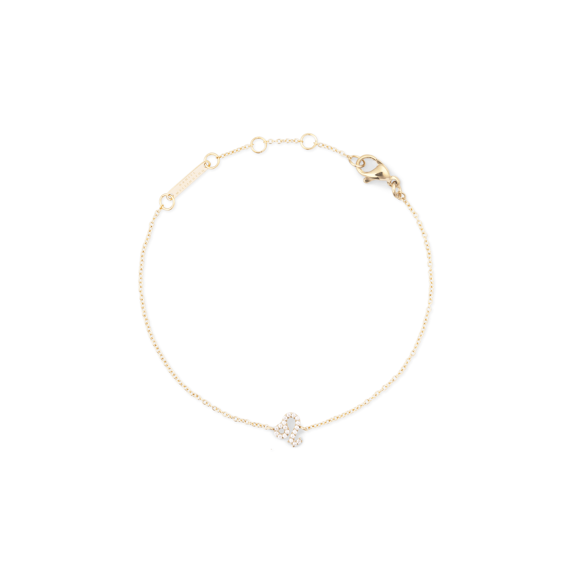 Crystal Zodiac Chain Bracelet Gold - Image 30