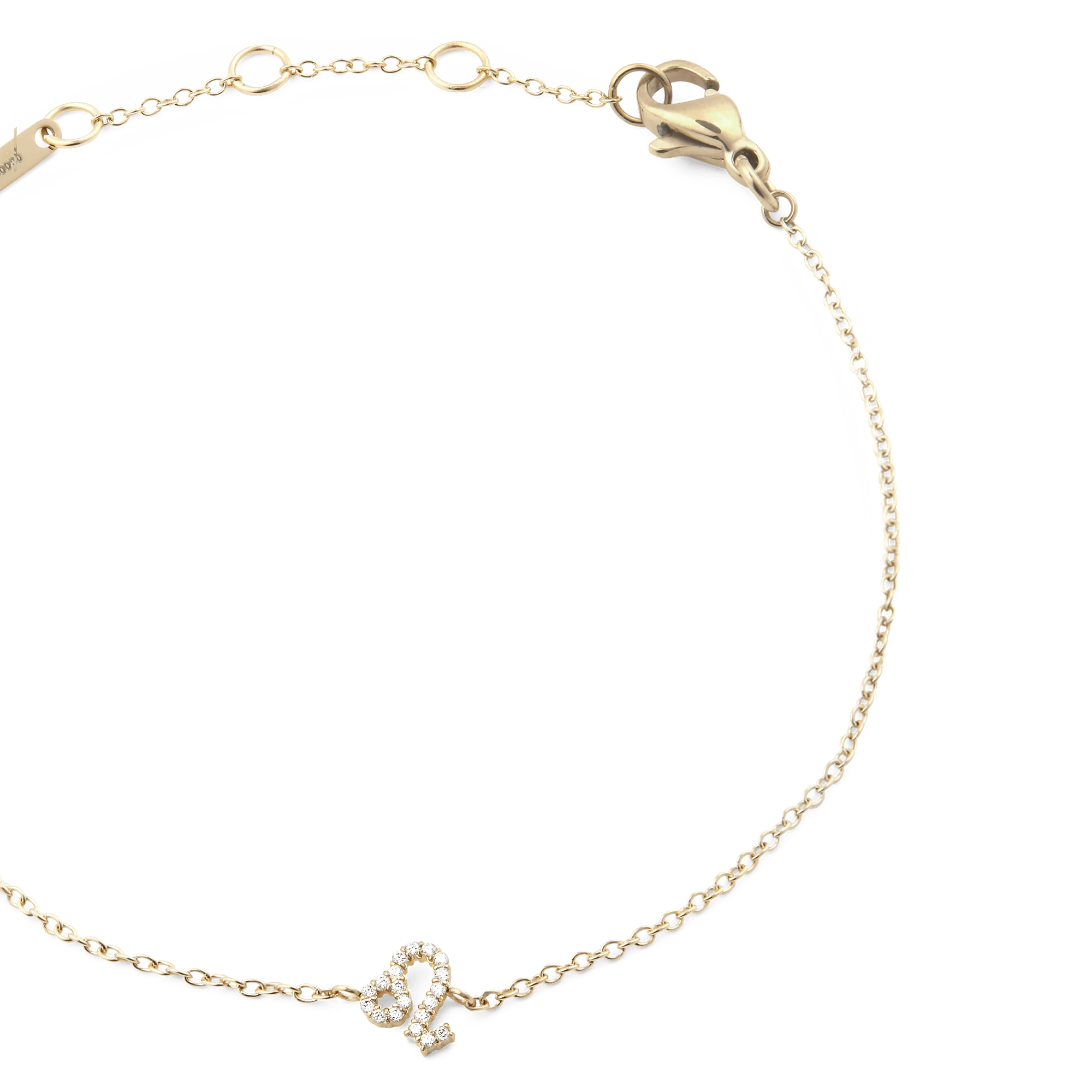 Crystal Zodiac Chain Bracelet Gold - Image 32