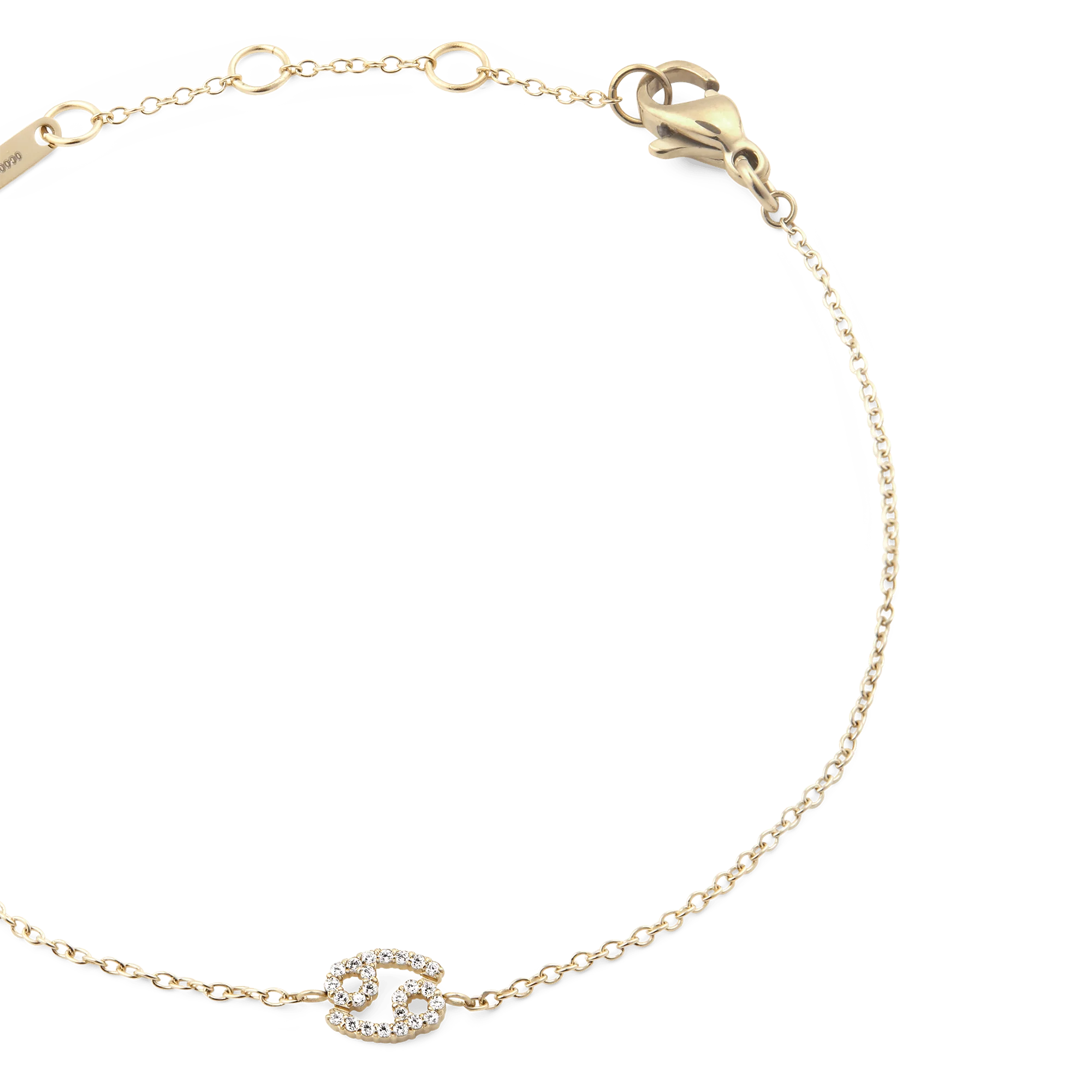 Crystal Zodiac Chain Bracelet Gold - Image 35