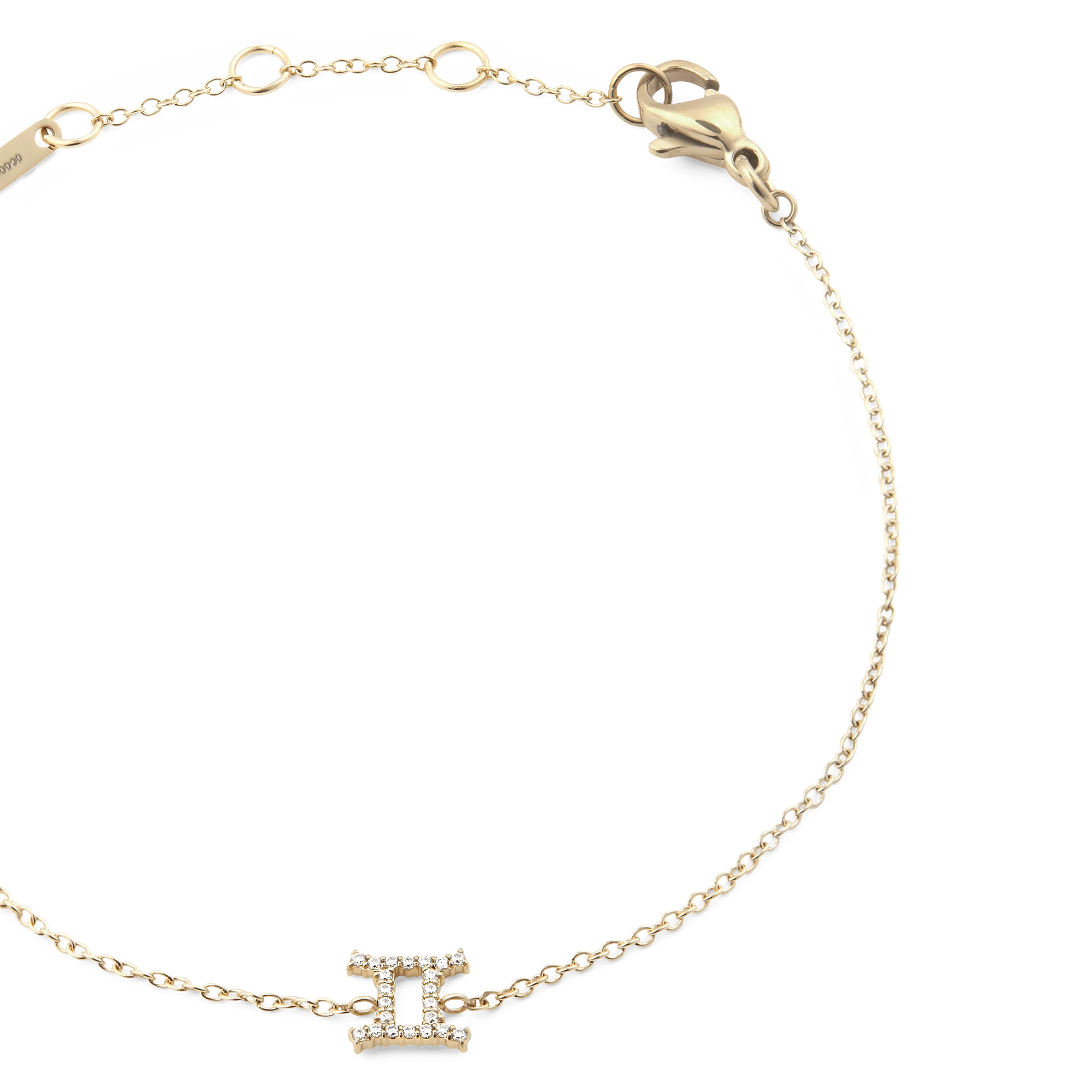 Crystal Zodiac Chain Bracelet Gold - Image 38