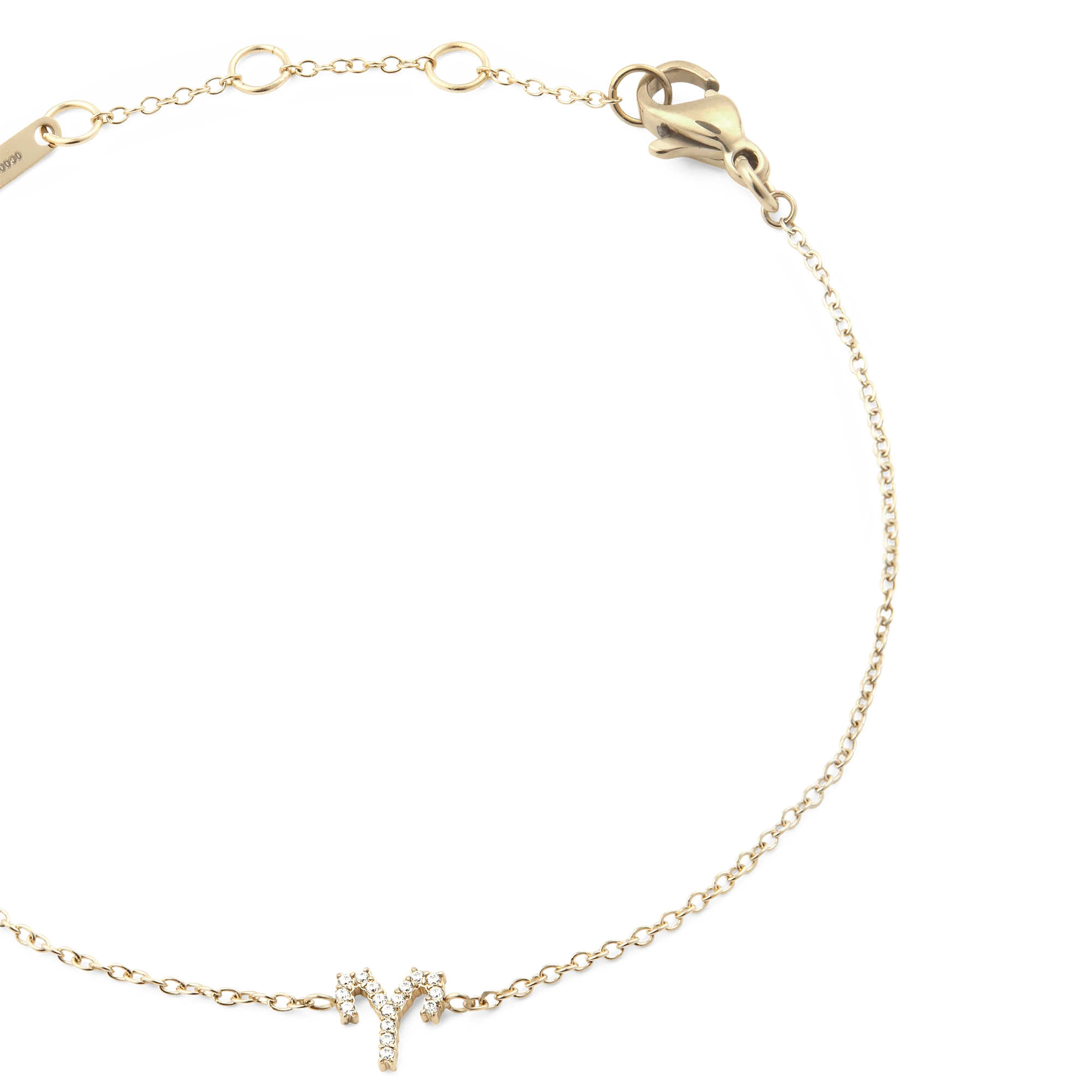Crystal Zodiac Chain Bracelet Gold - Image 45