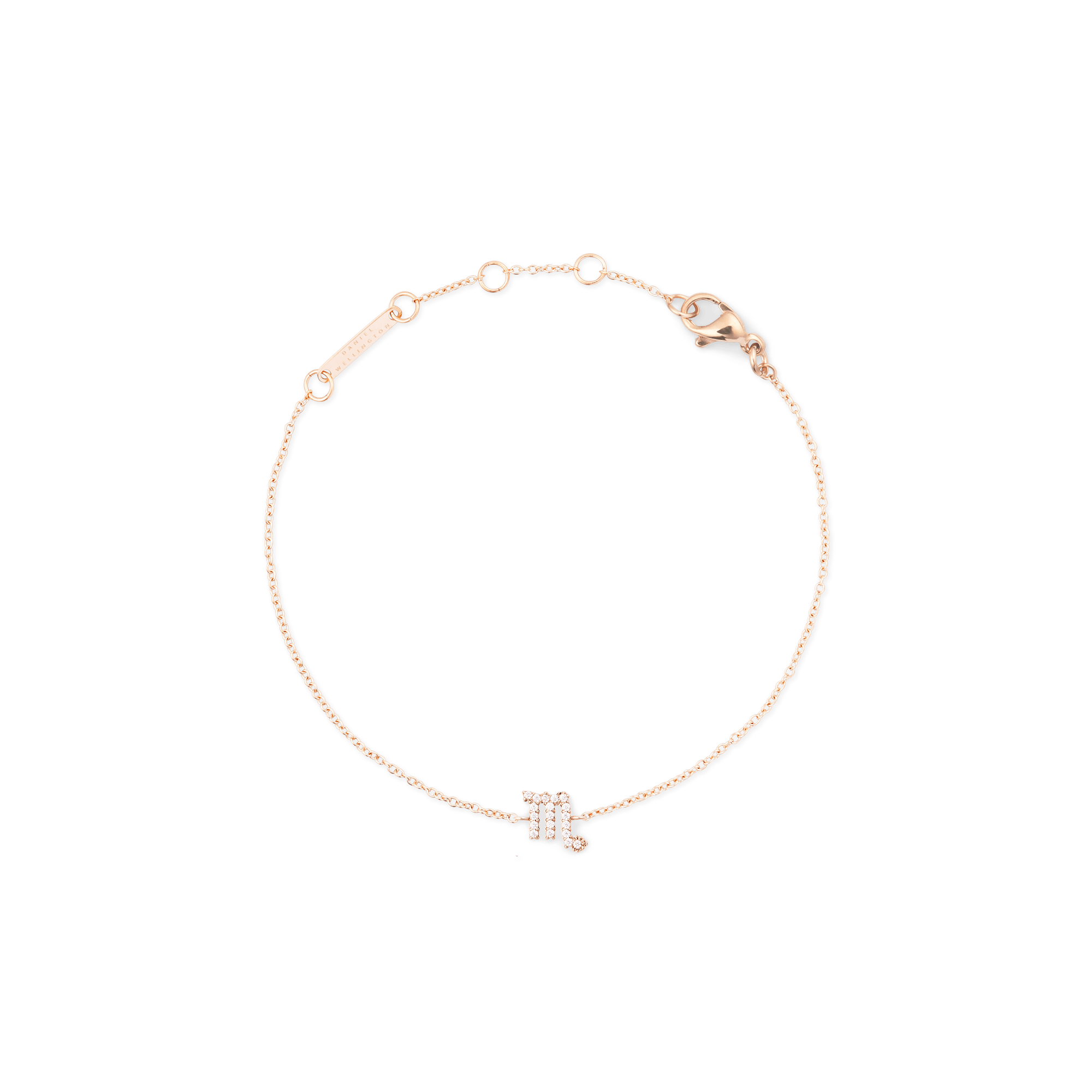 Crystal Zodiac Chain Bracelet Rose Gold - Image 18