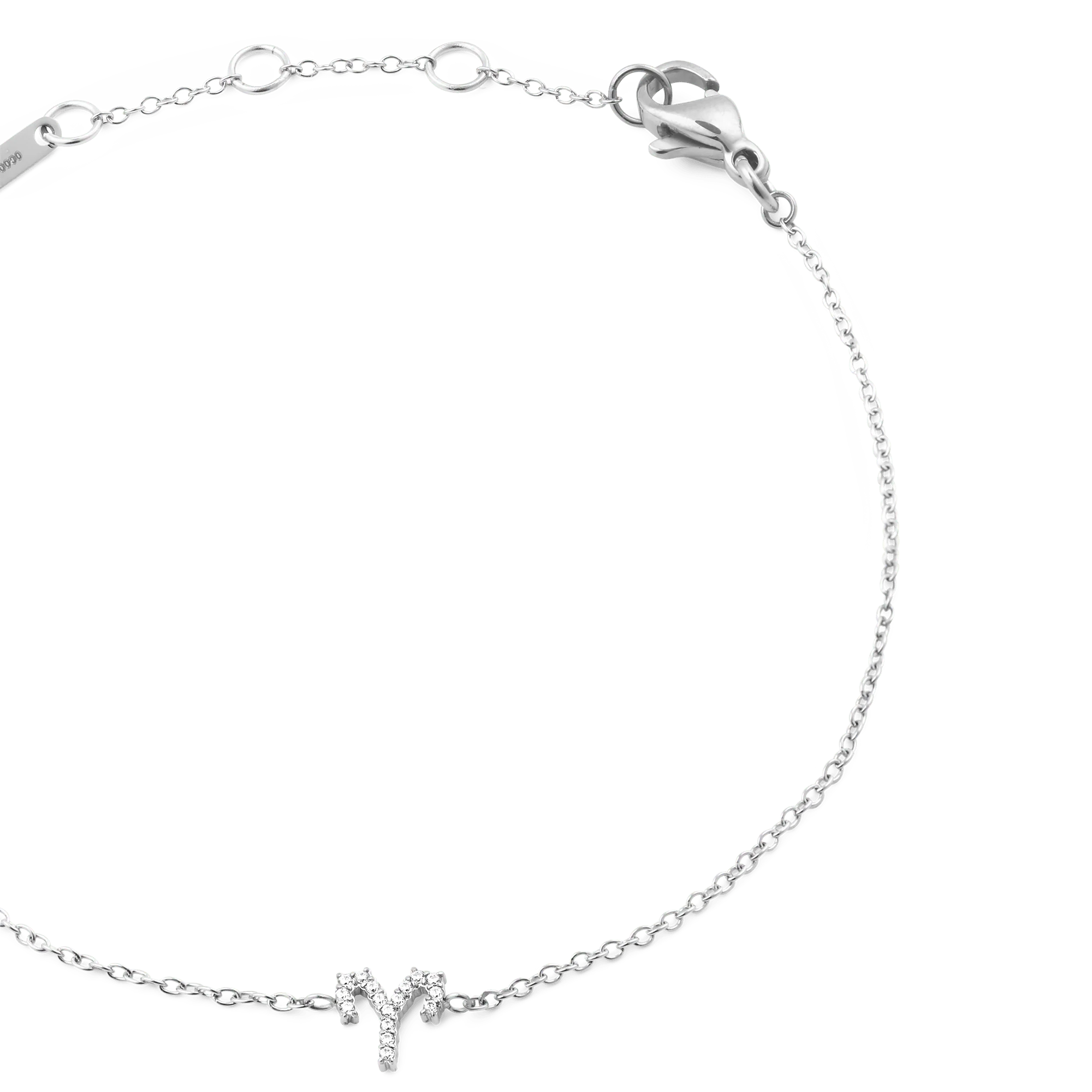 Crystal Zodiac Chain Bracelet Silver - Image 41