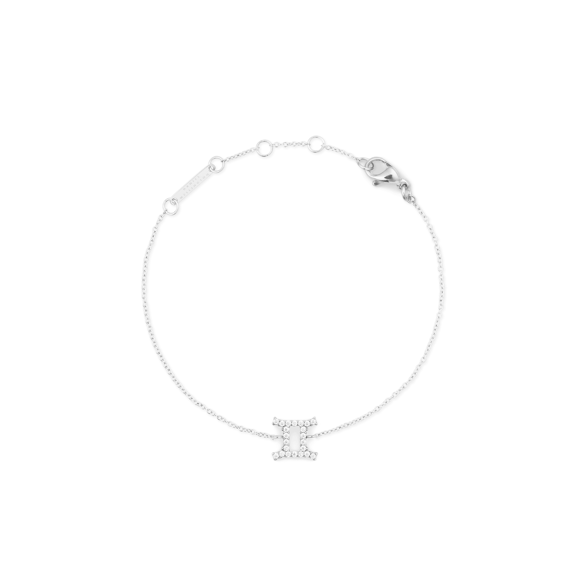 Crystal Zodiac Chain Bracelet Silver - Image 43