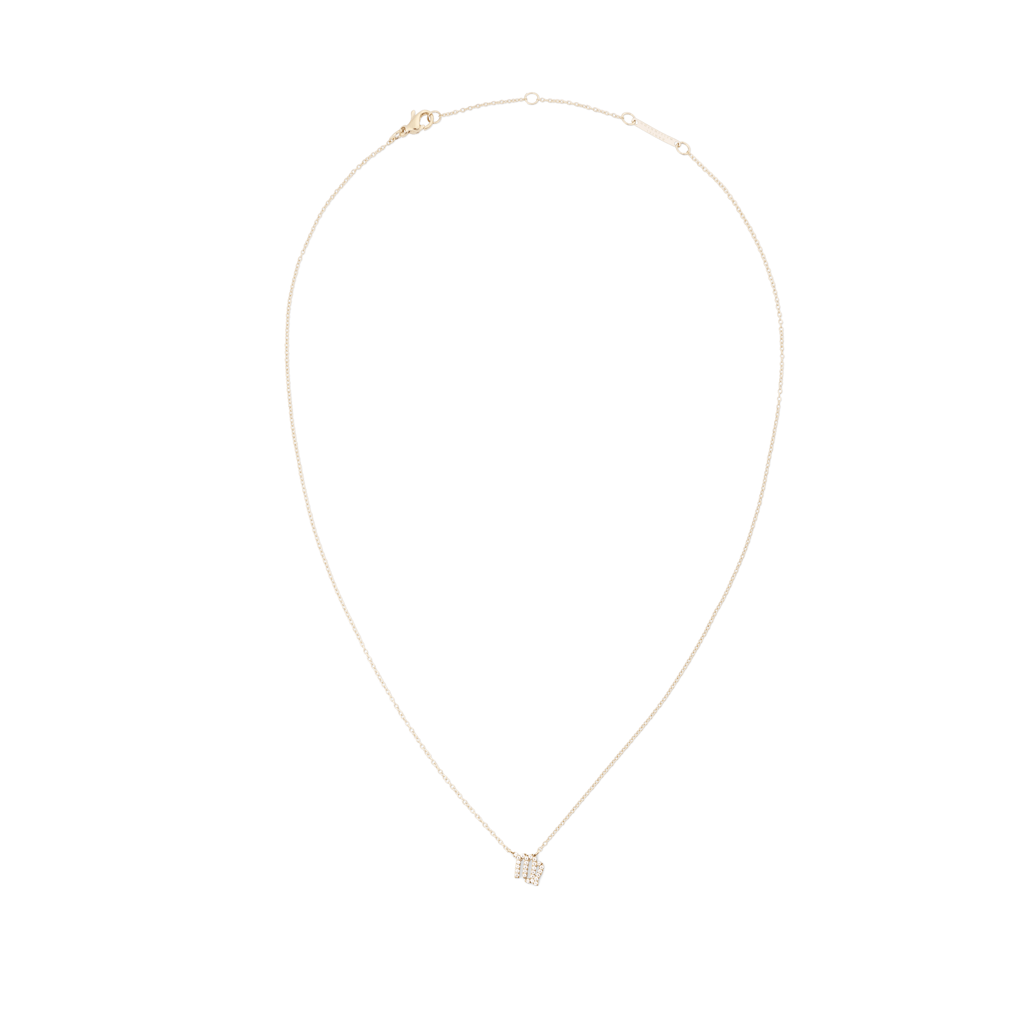 Crystal Zodiac Chain Necklace Gold - Image 27