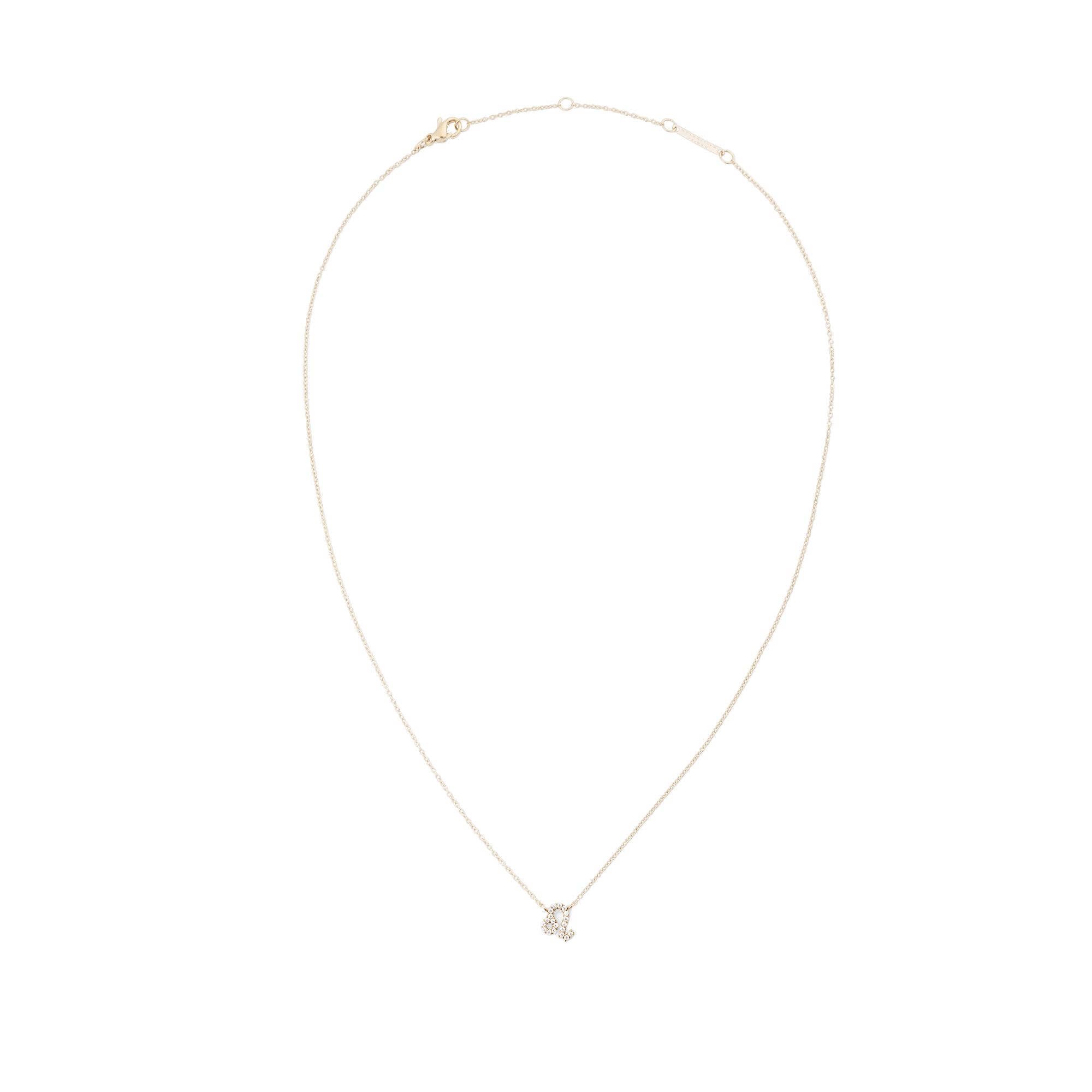 Crystal Zodiac Chain Necklace Gold - Image 31