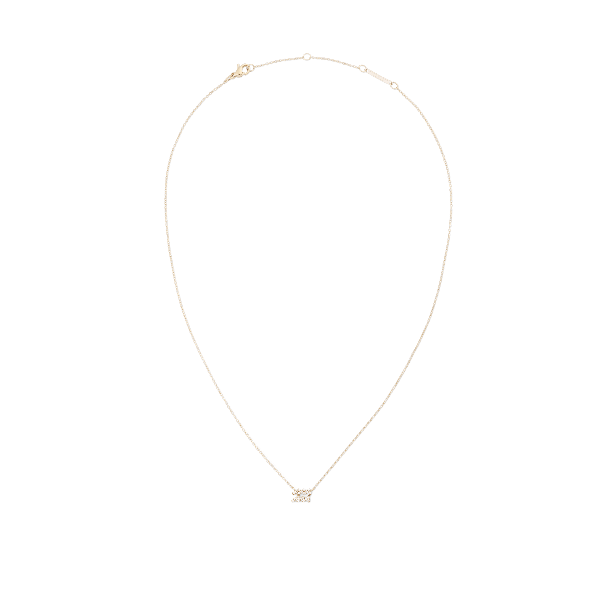 Crystal Zodiac Chain Necklace Gold - Image 8