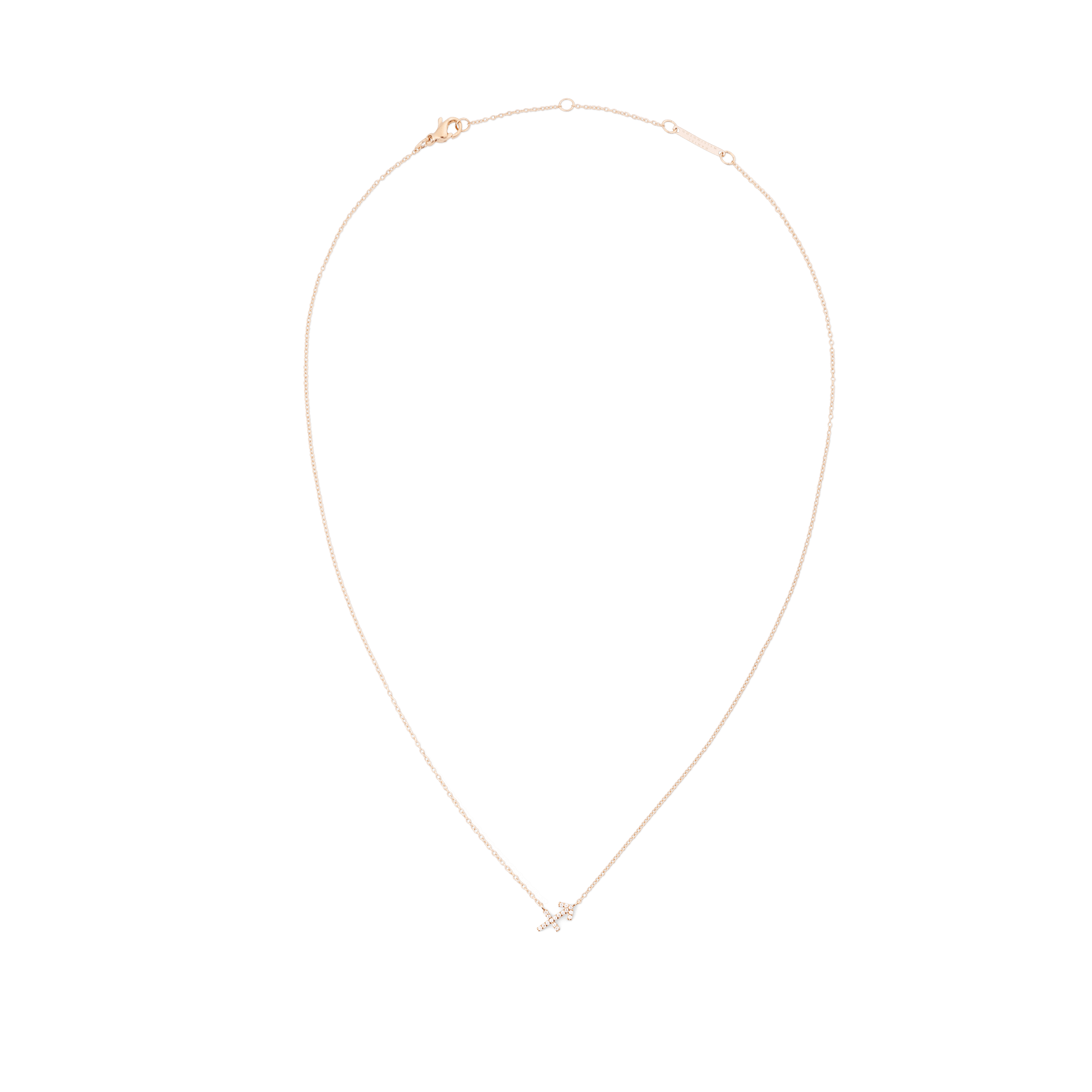 Crystal Zodiac Chain Necklace Rose Gold - Image 17
