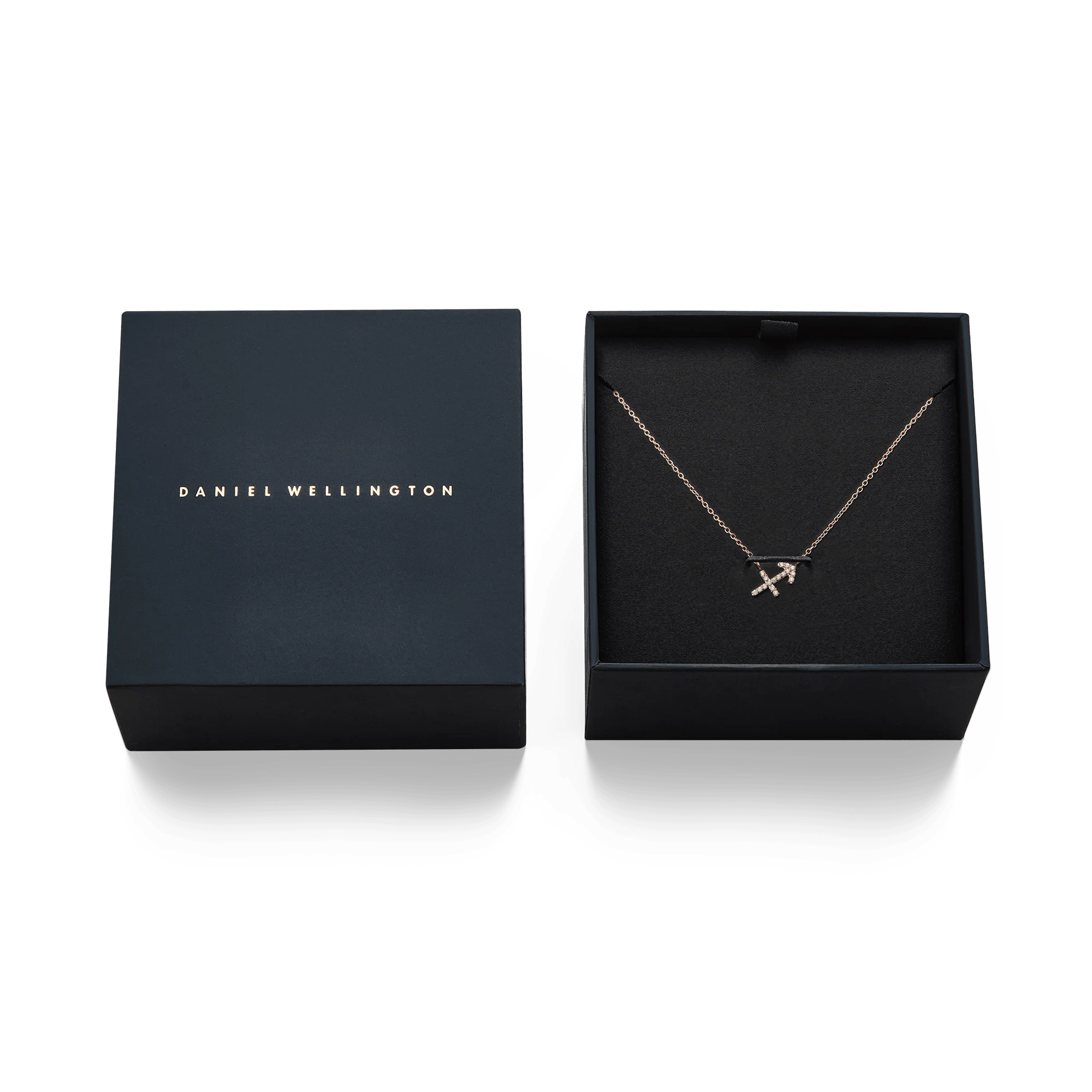 Crystal Zodiac Chain Necklace Rose Gold - Image 18