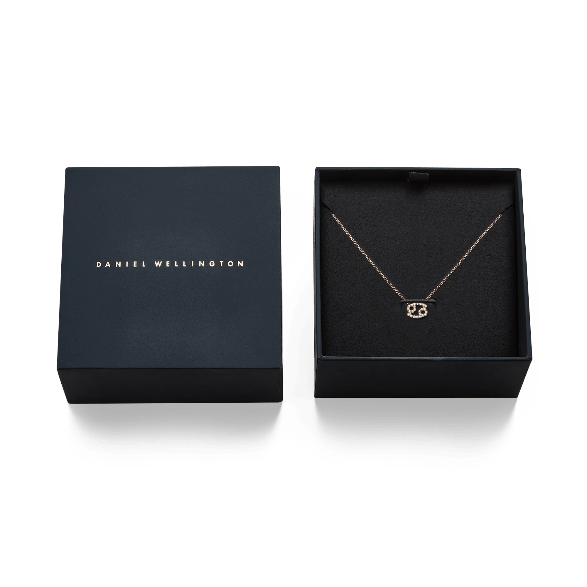 Crystal Zodiac Chain Necklace Rose Gold - Image 37