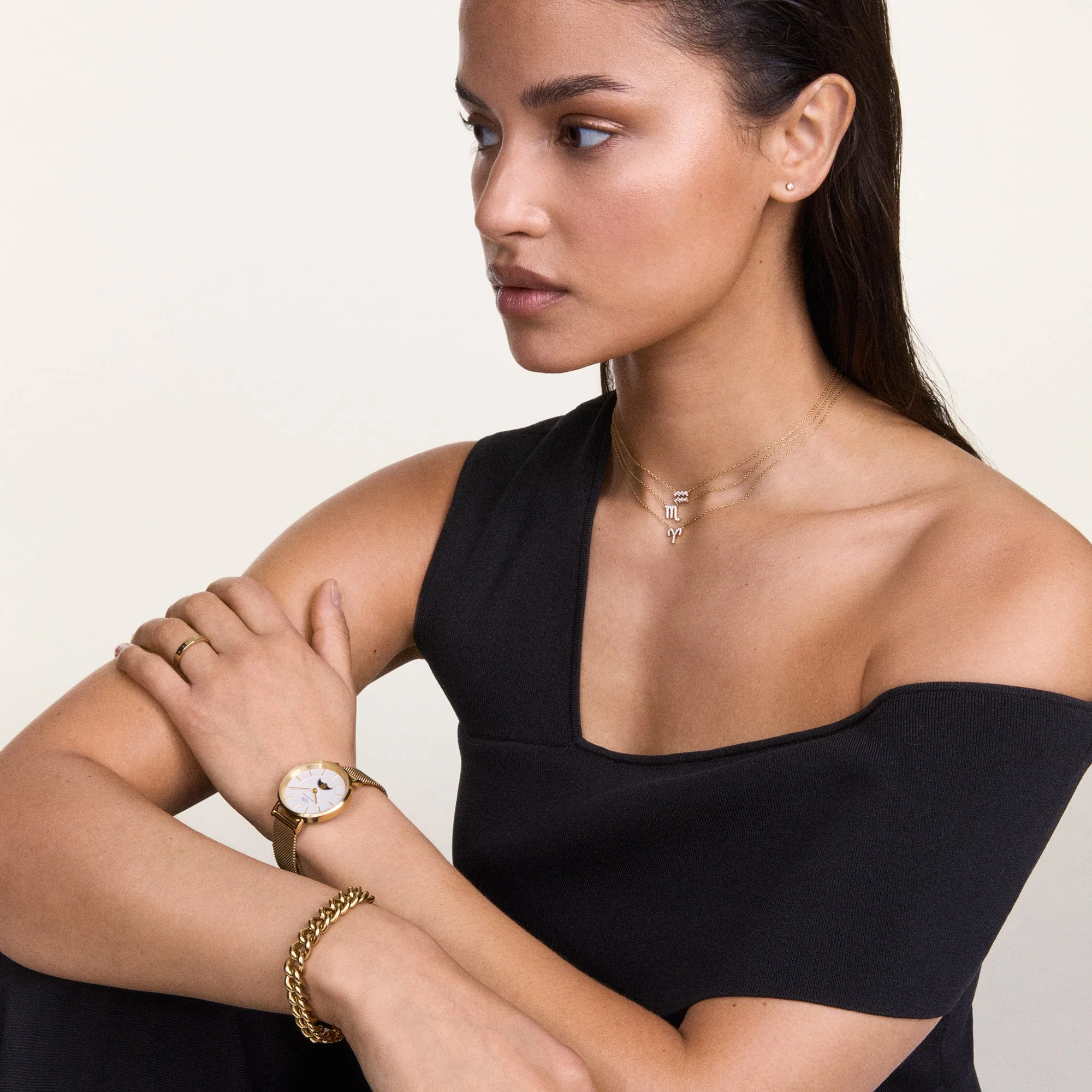 Crystal Zodiac Chain Necklace Rose Gold - Image 7