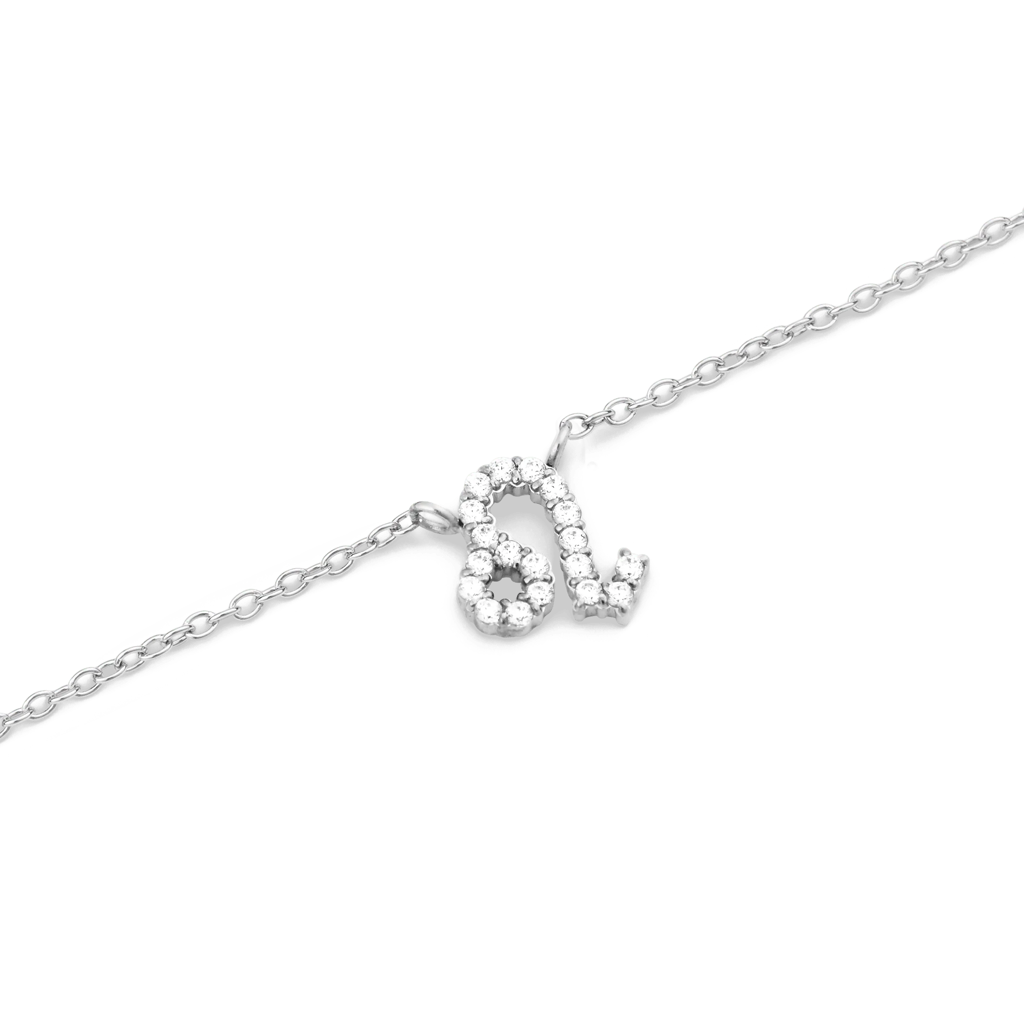 Crystal Zodiac Chain Necklace Silver - Image 30