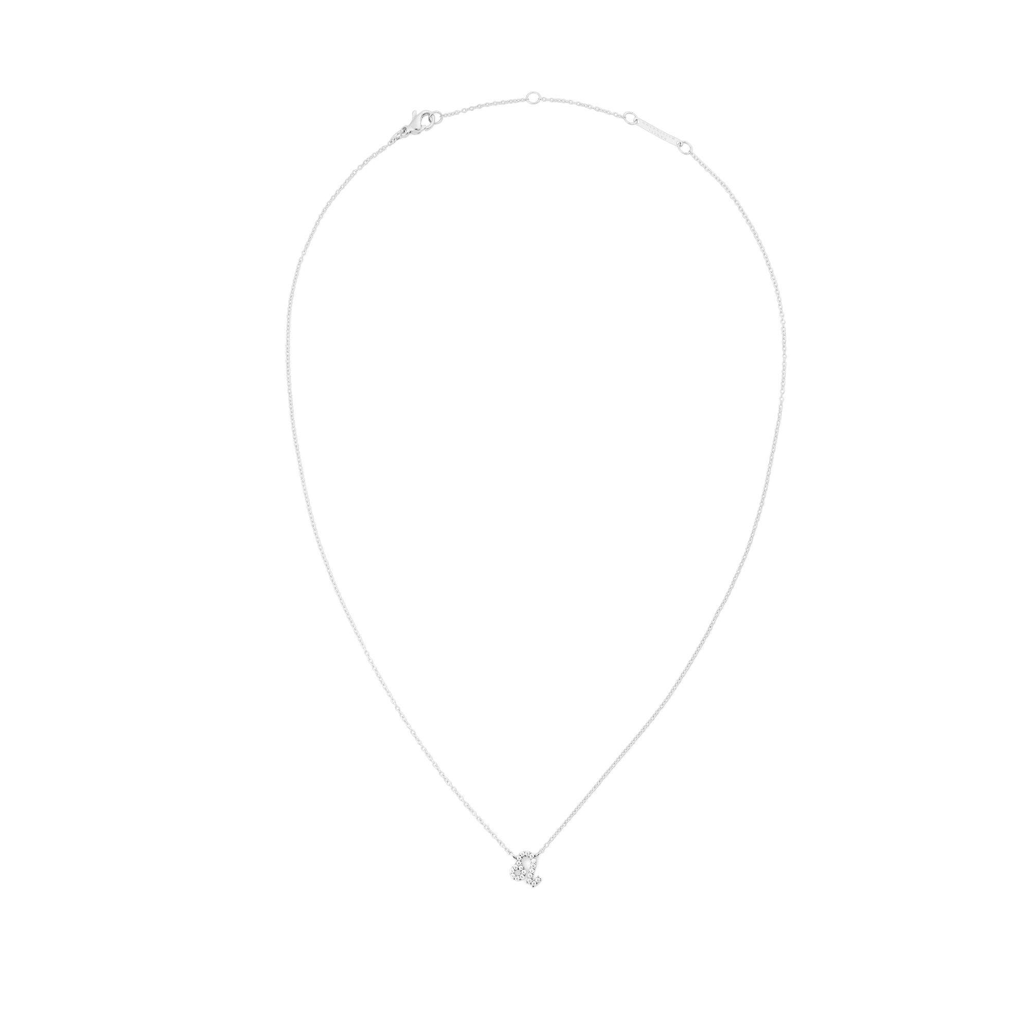 Crystal Zodiac Chain Necklace Silver - Image 32