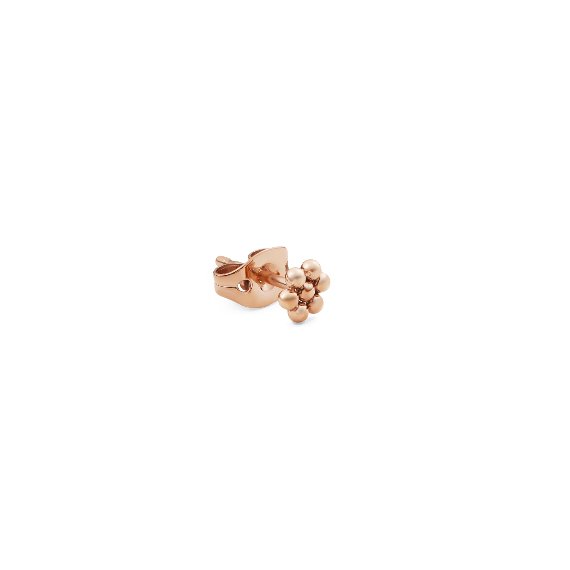 Flower Stud Rose Gold - Image 3