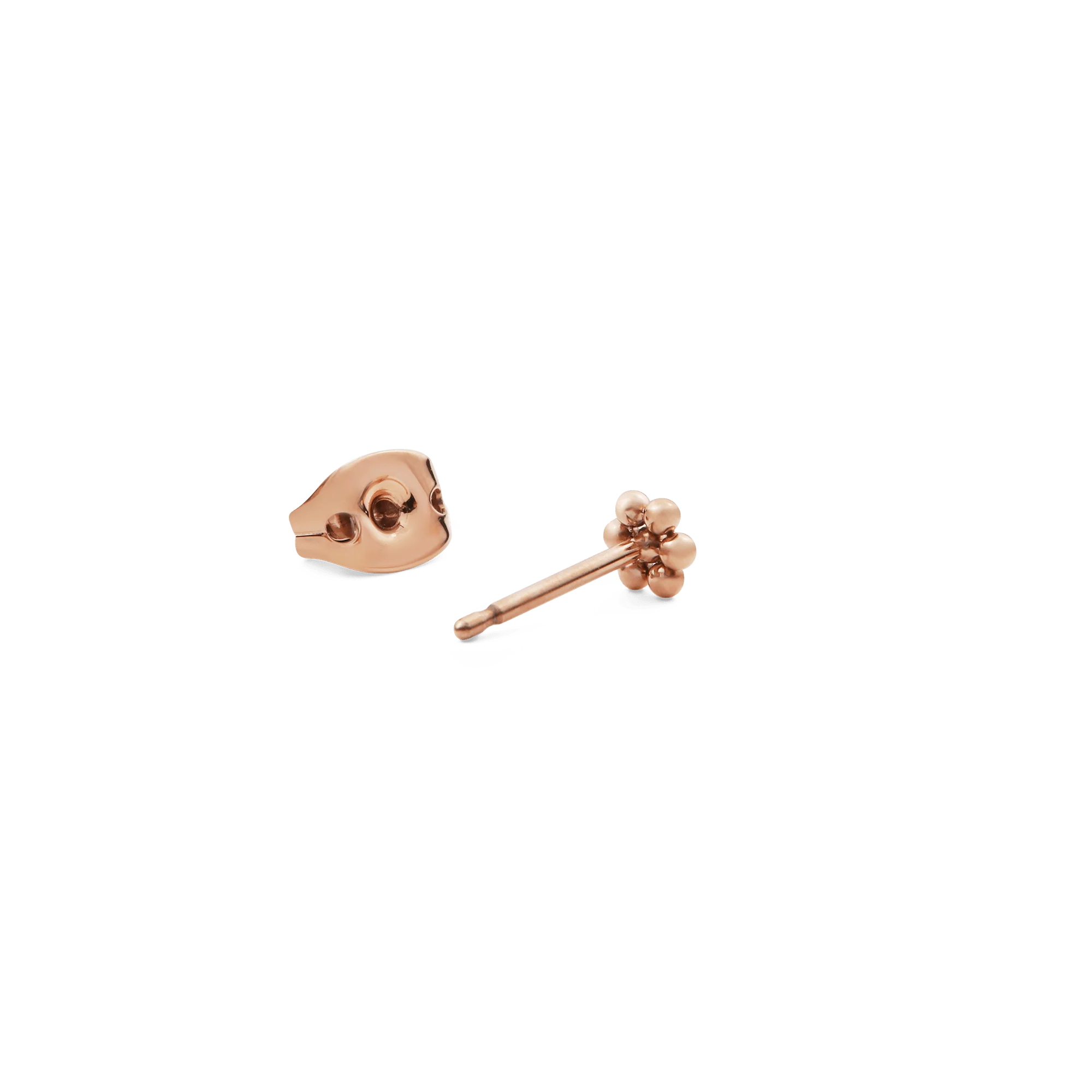 Flower Stud Rose Gold - Image 4