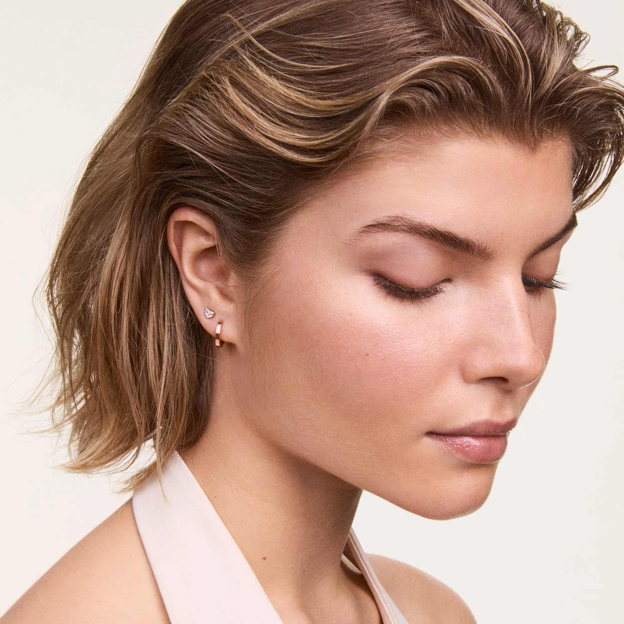 Hoop Earring Rose Gold - Image 2