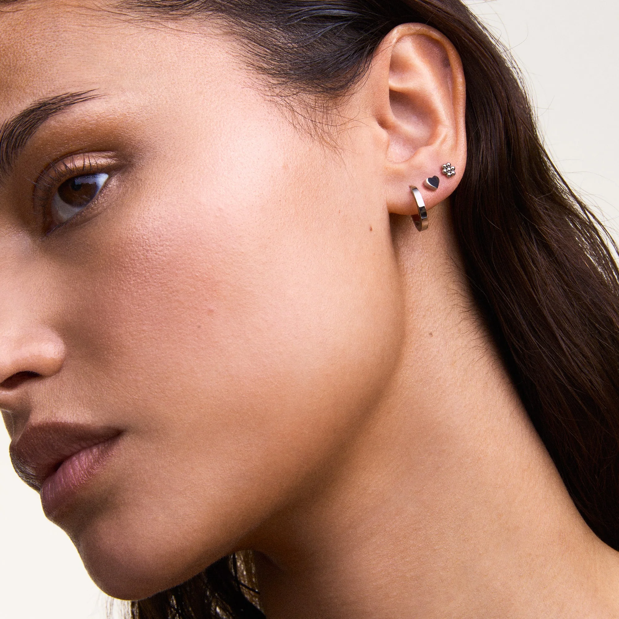 Hoop Earring Silver - Image 2