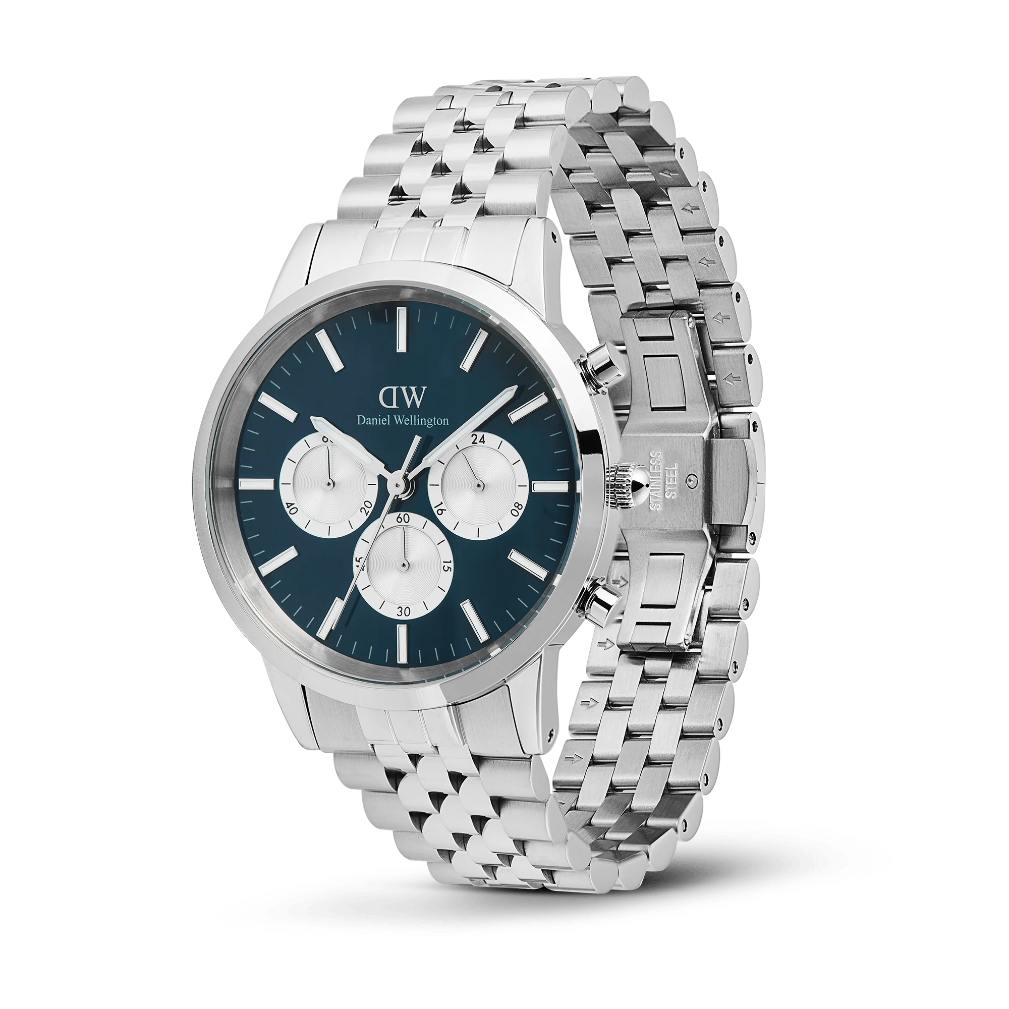 Iconic Chronograph Arch 5-Link Arctic Panda Silver - Image 4