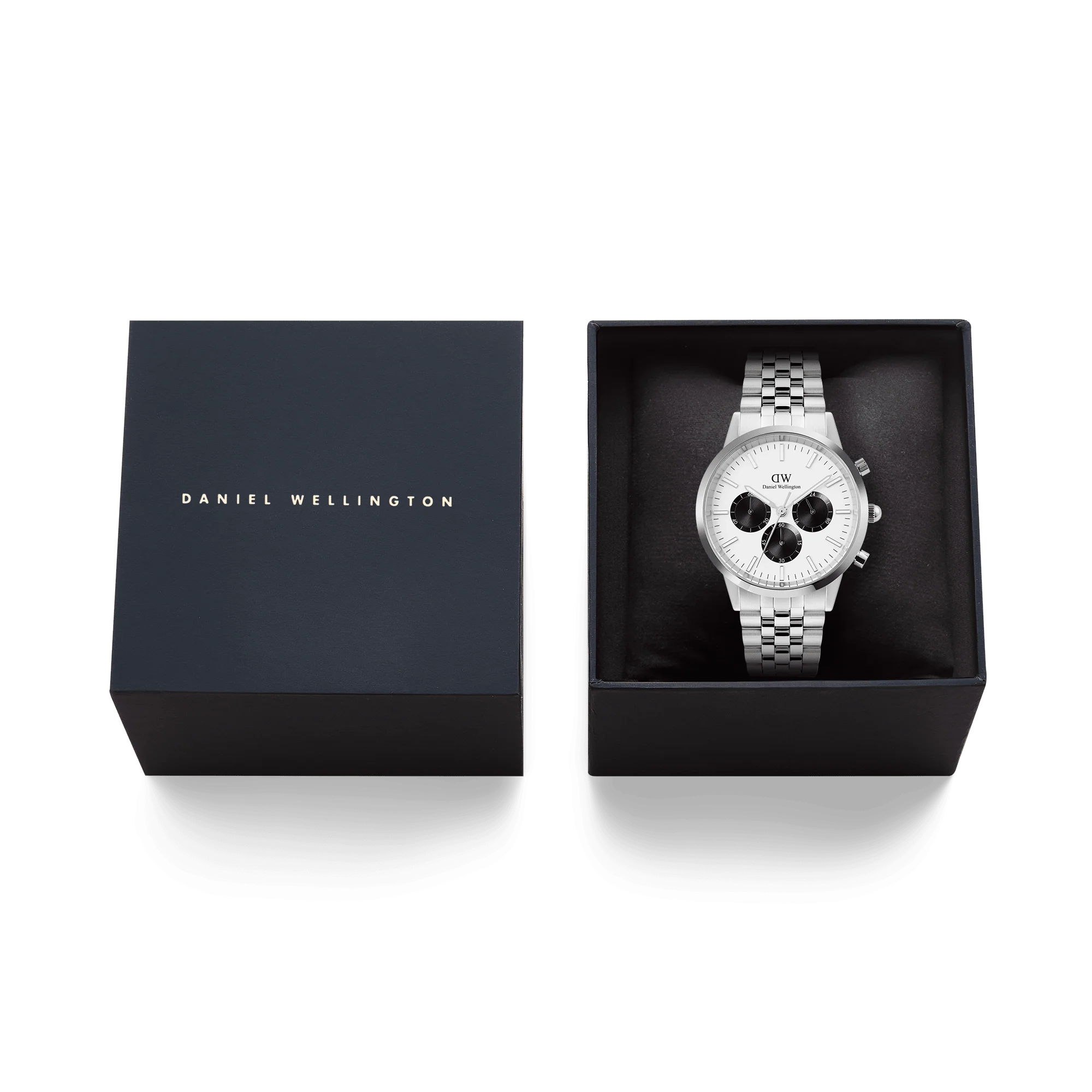 Iconic Chronograph Arch 5-Link Off- White Panda Silver - Image 6