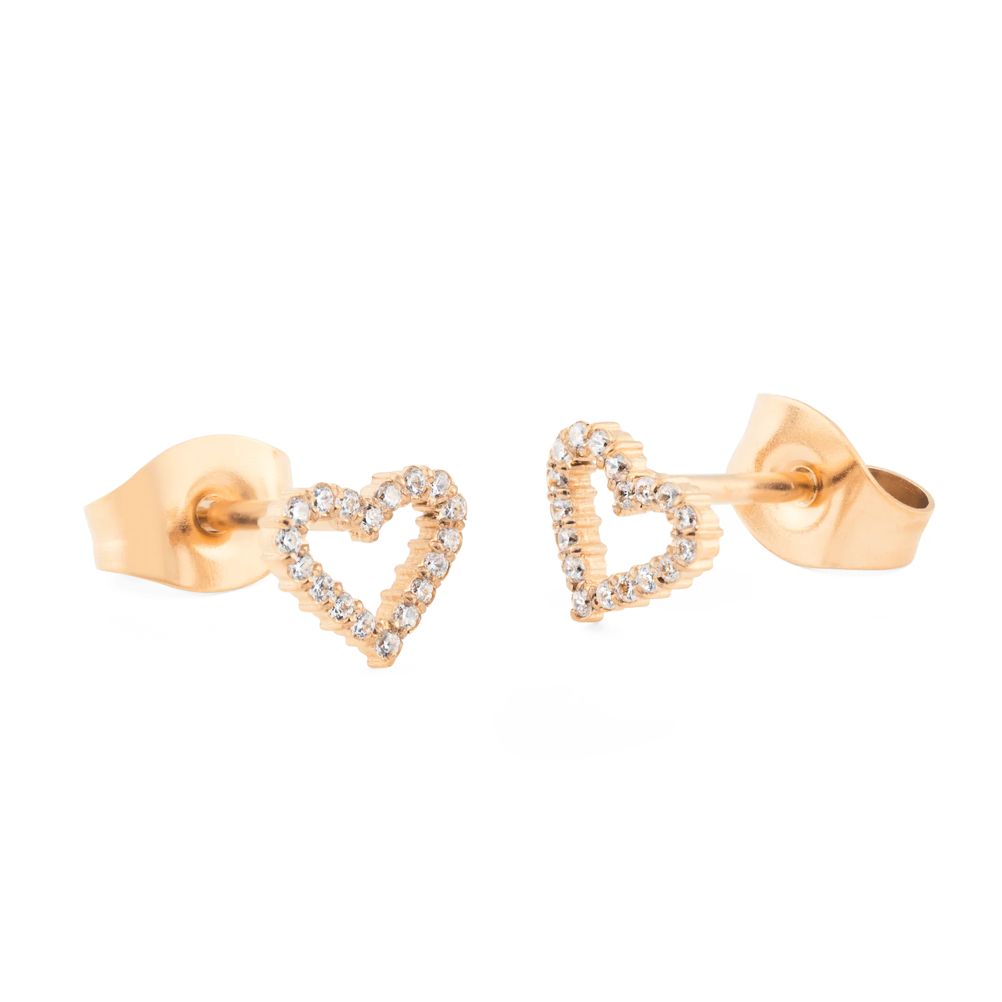 Mirelle Heart Earrings Rose Gold - Image 3