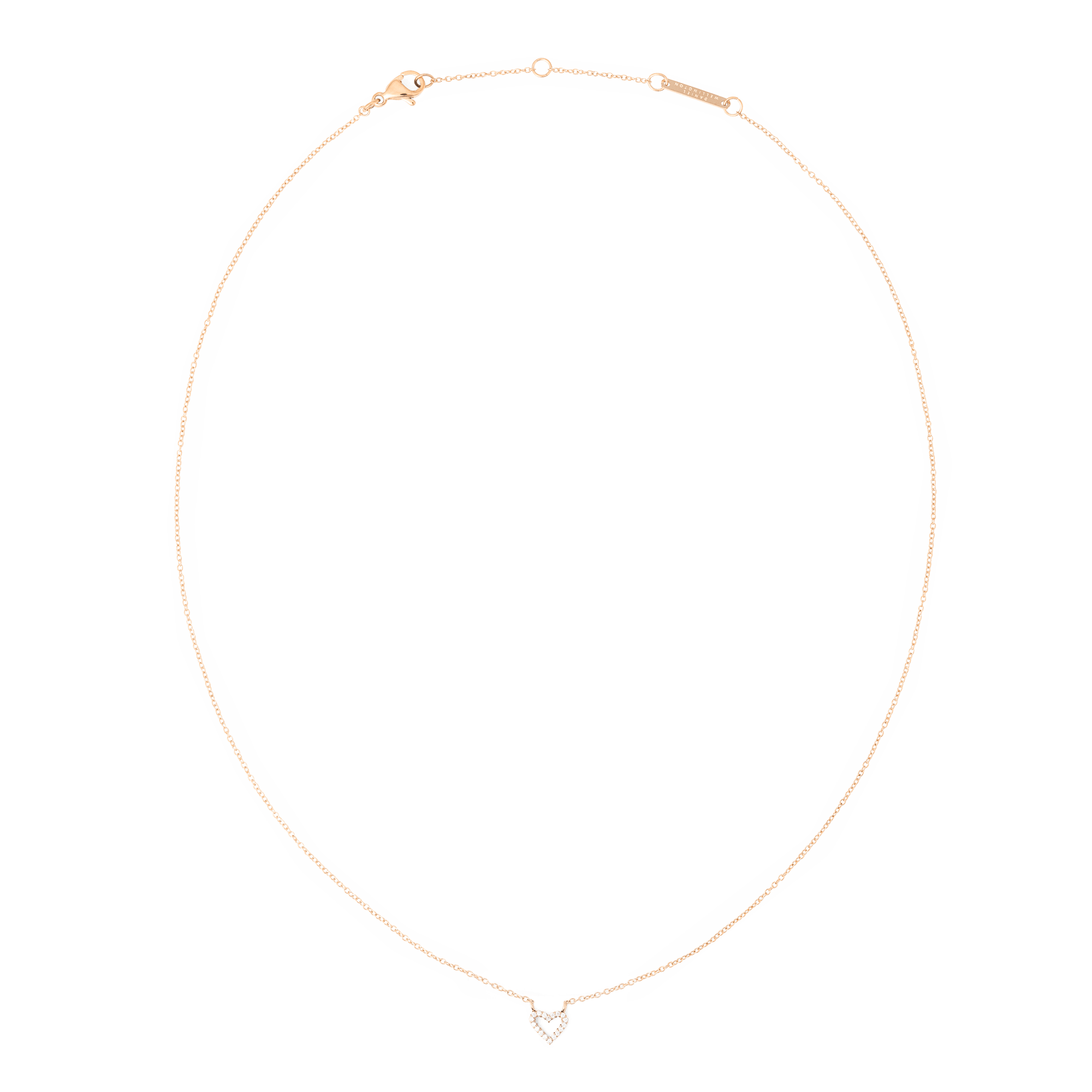 Mirelle Heart Necklace Rose Gold - Image 3