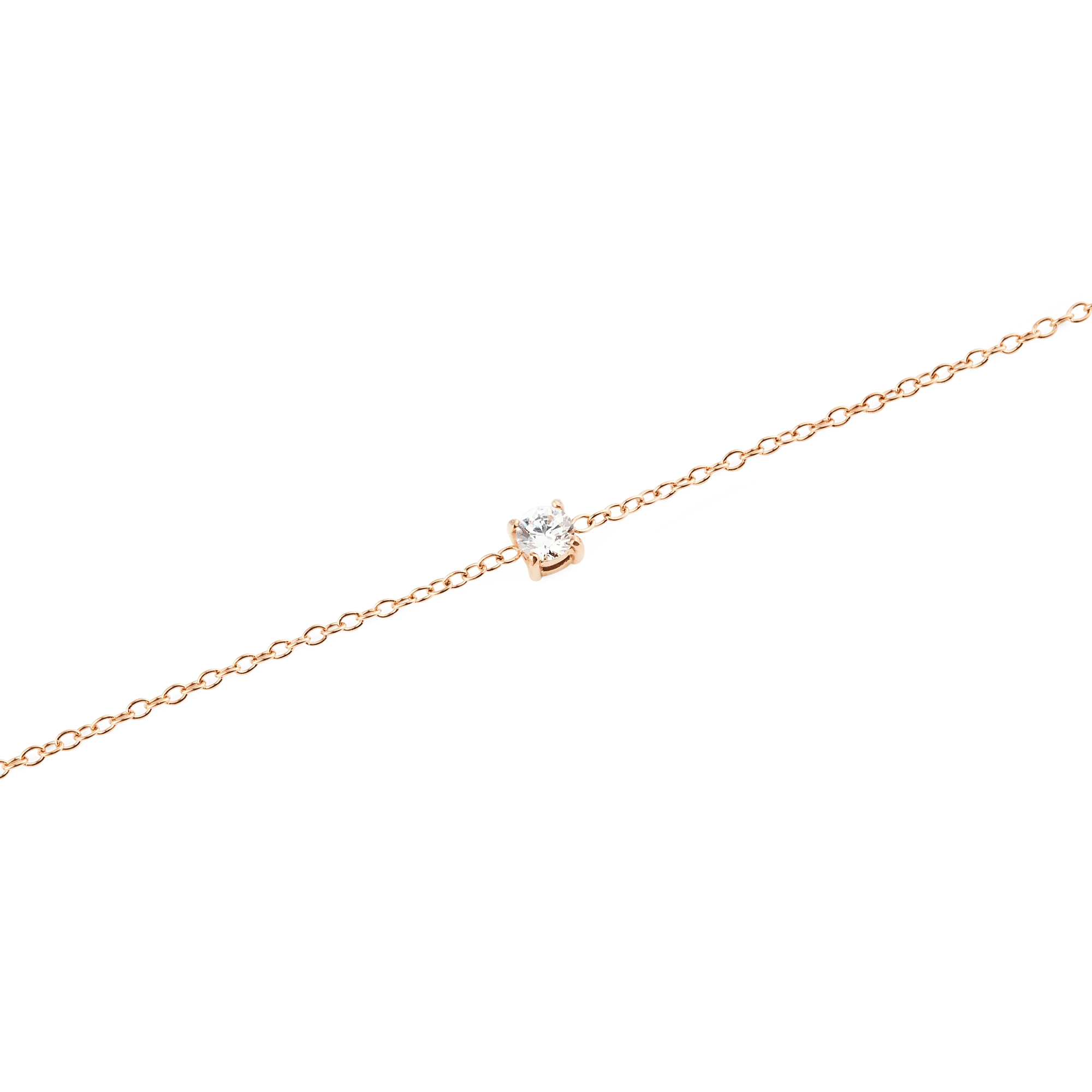 Mirelle Solitaire Bracelet Rose Gold - Image 3