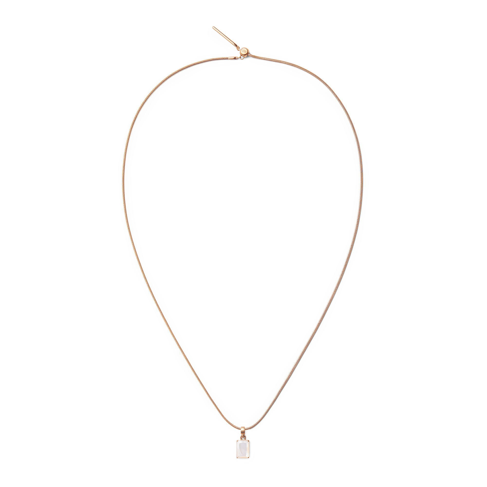 Mother of Pearl Octagon Rose Gold Charm - Image 4