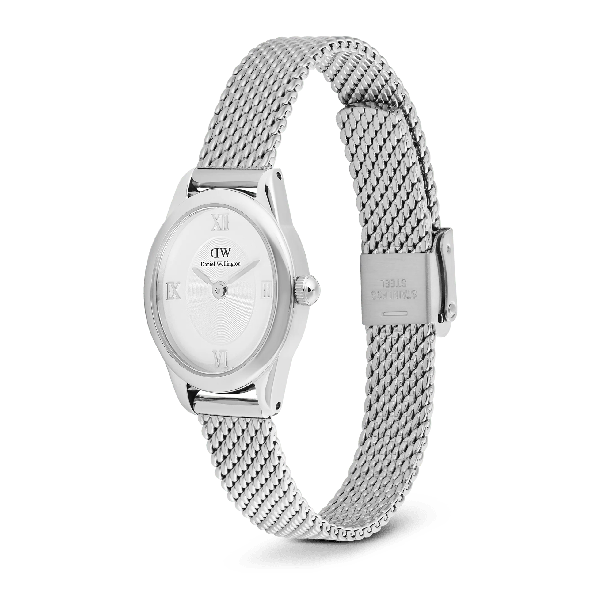 Ophelia Mini Mesh White Silver - Image 4