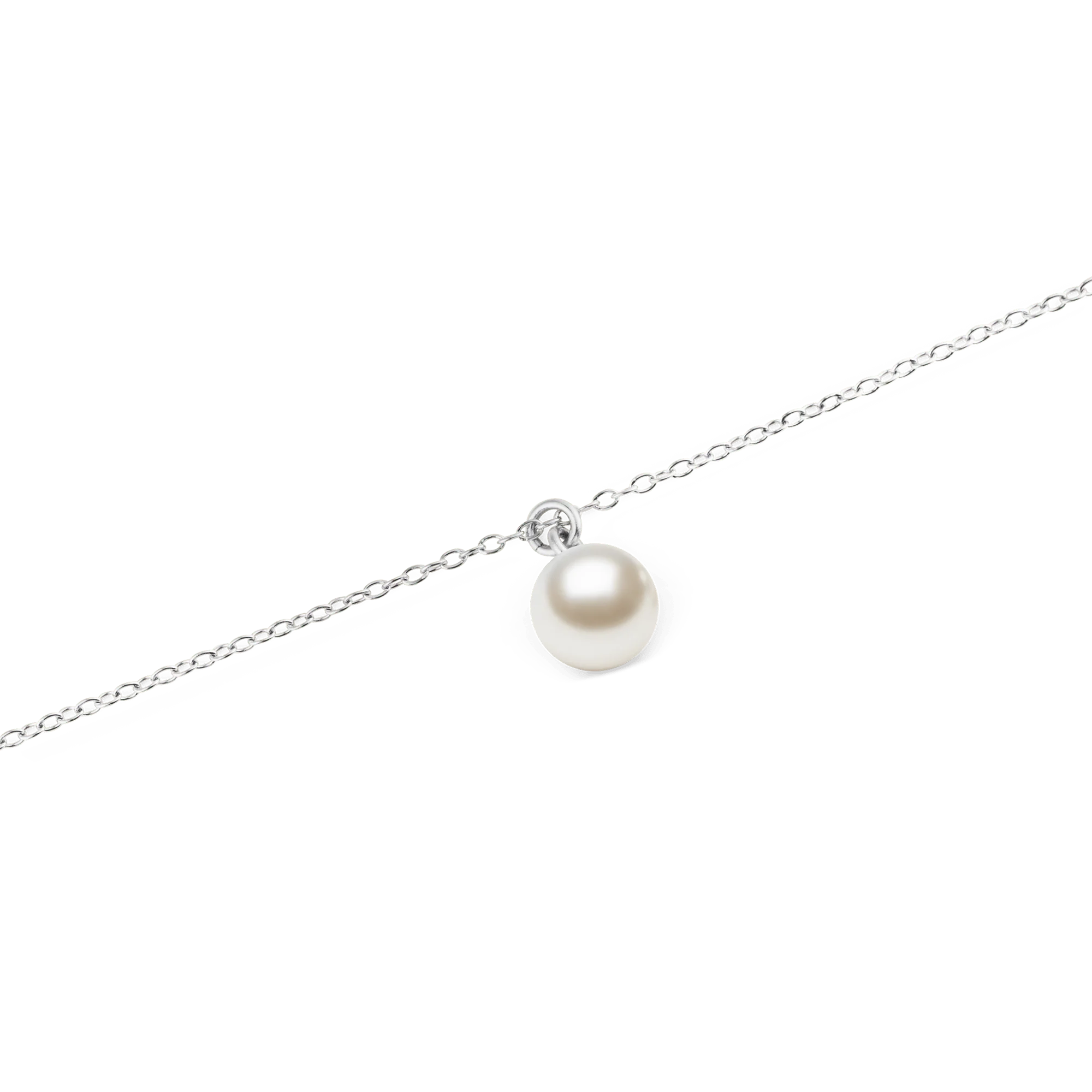 Pearl Necklace Silver - Image 4